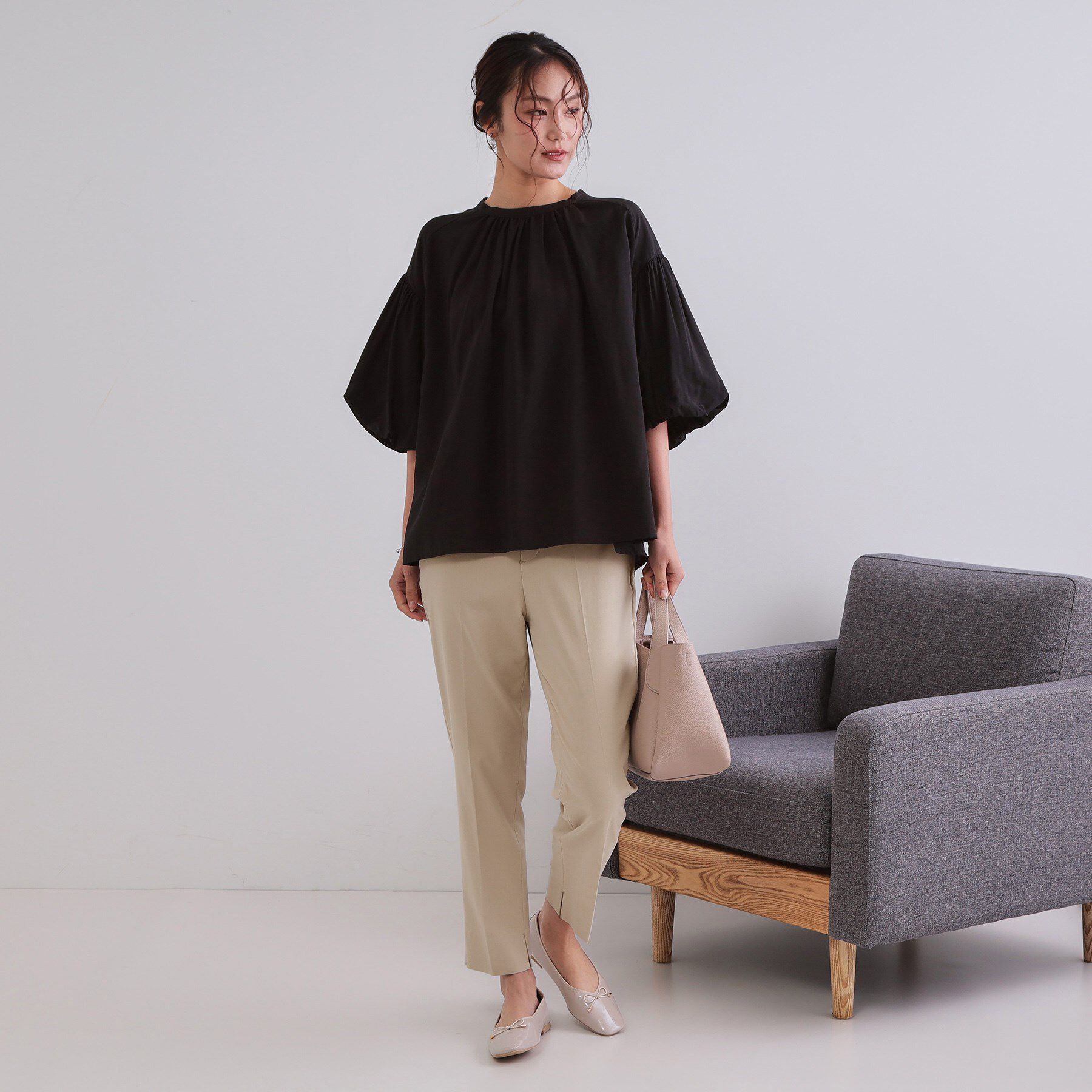 OPAQUE.CLIP「ハイストレッチイージースティックパンツ【洗濯機洗い可】」|その他|