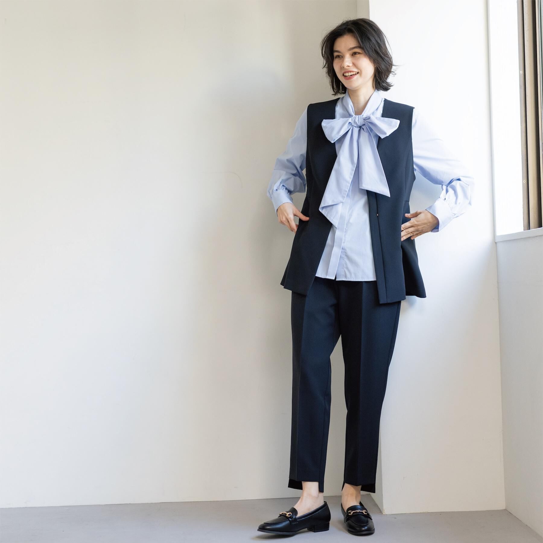 OPAQUE.CLIP「ステップヘムテーパードパンツ／セットアップ対応可【洗濯機OK】」|その他|