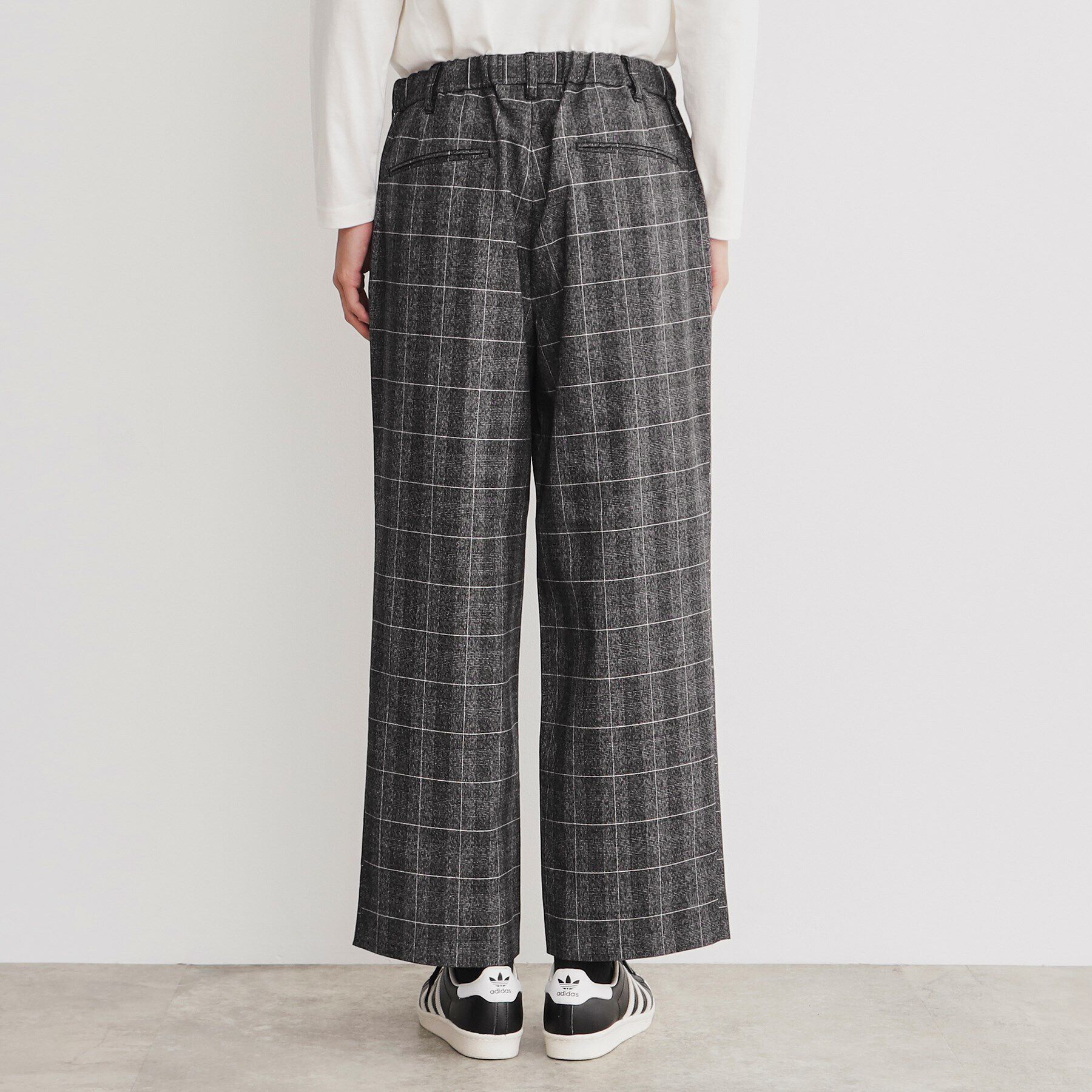 THE SHOP TK「チェックワイドイージーパンツ」|その他|