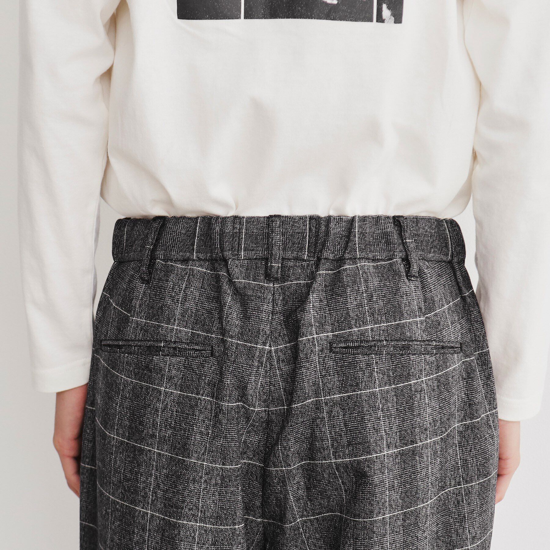 THE SHOP TK「チェックワイドイージーパンツ」|その他|