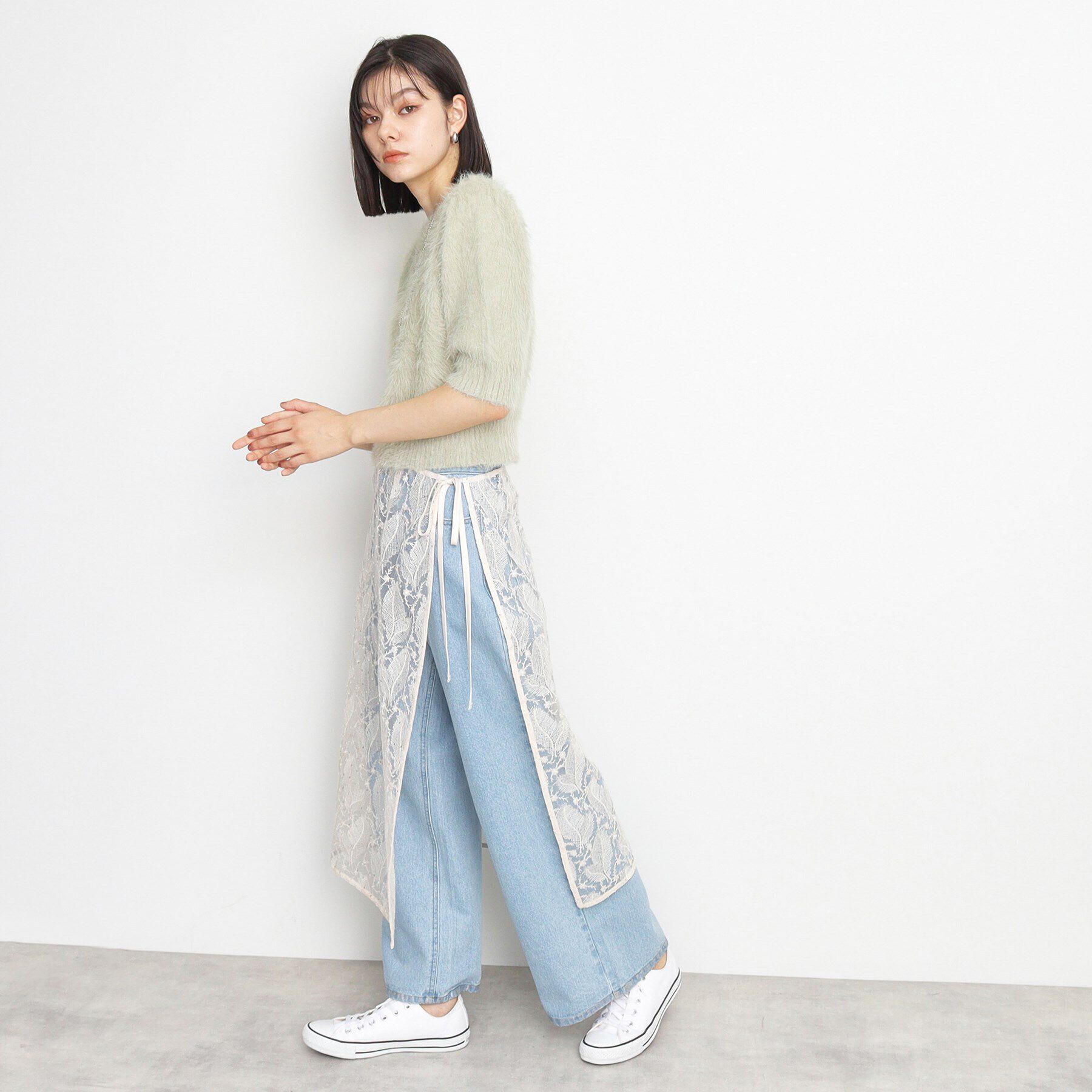 THE SHOP TK「チュールラップスカート」|スカート|