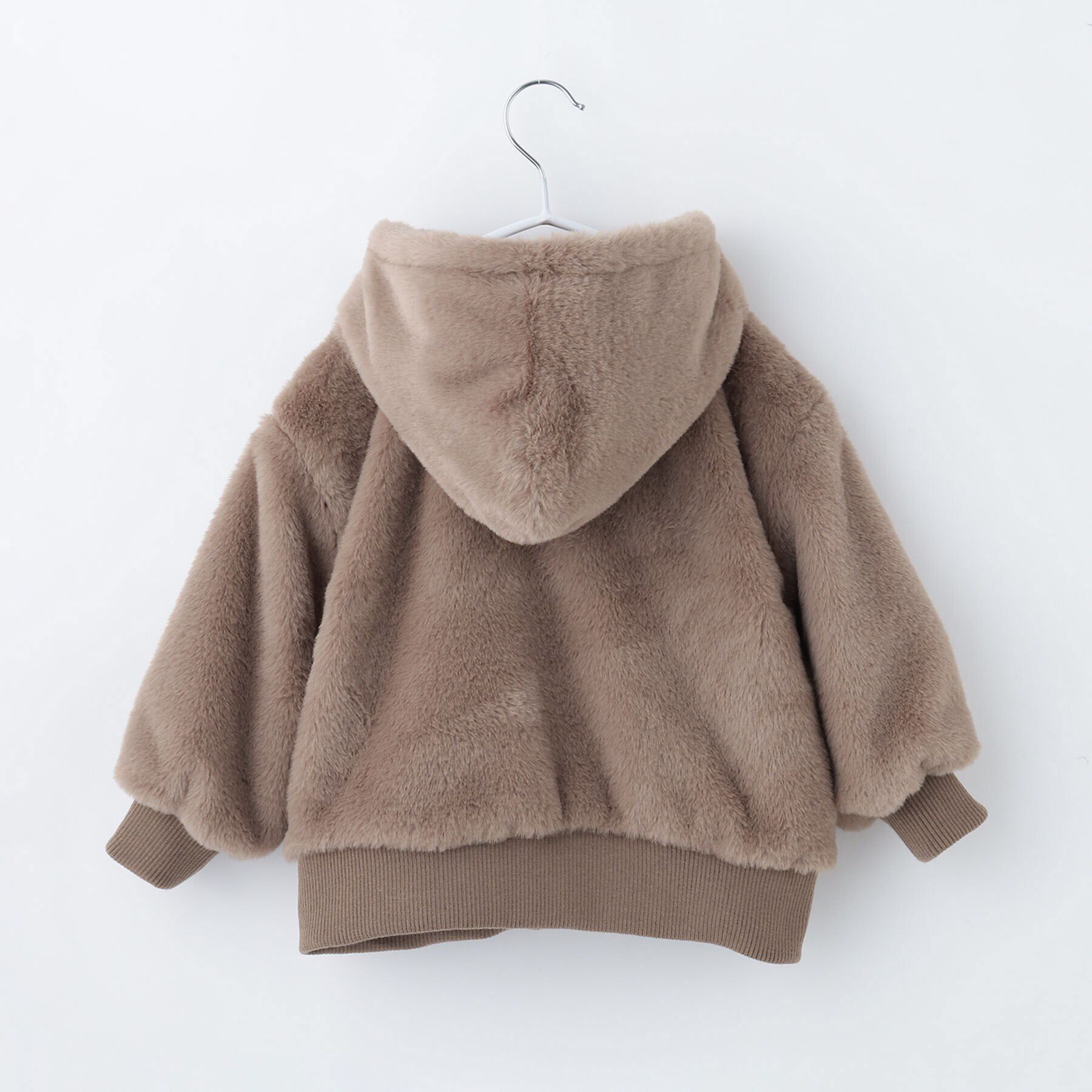 THE SHOP TK「【100－150】ファーフードジップブルゾン/洗濯機OK」|ブルゾン・スタジャン|