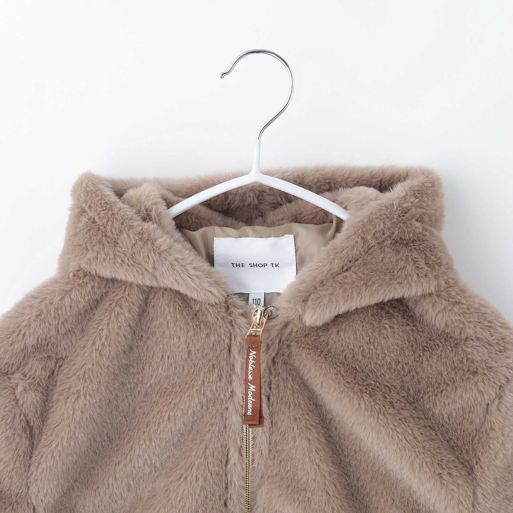 THE SHOP TK「【100－150】ファーフードジップブルゾン/洗濯機OK」|ブルゾン・スタジャン|