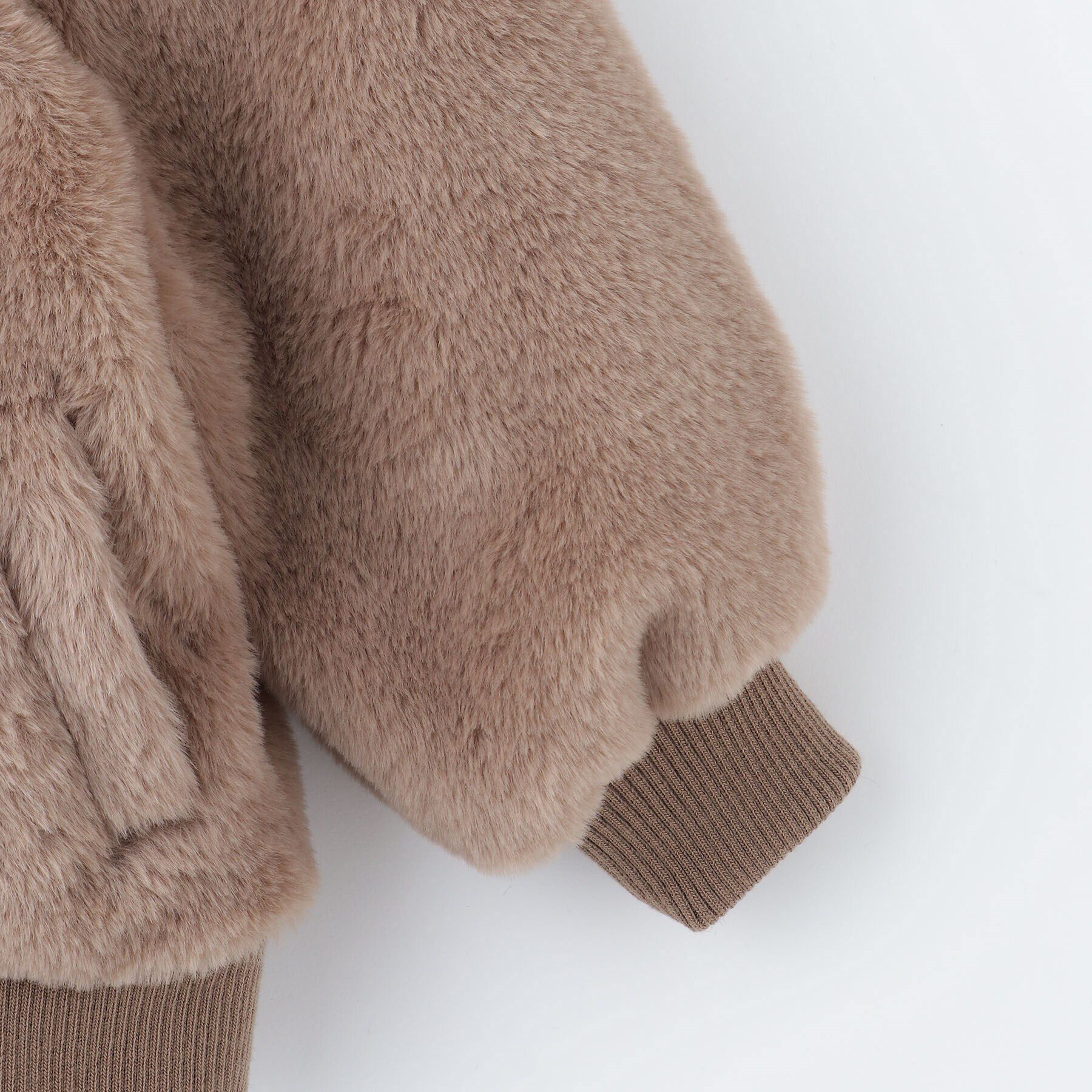 THE SHOP TK「【100－150】ファーフードジップブルゾン/洗濯機OK」|ブルゾン・スタジャン|