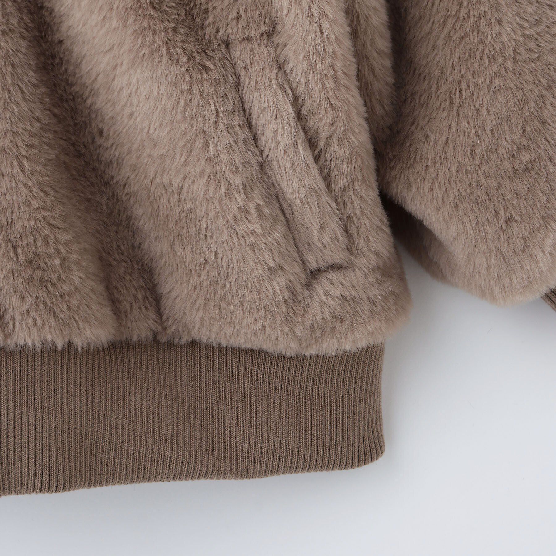 THE SHOP TK「【100－150】ファーフードジップブルゾン/洗濯機OK」|ブルゾン・スタジャン|