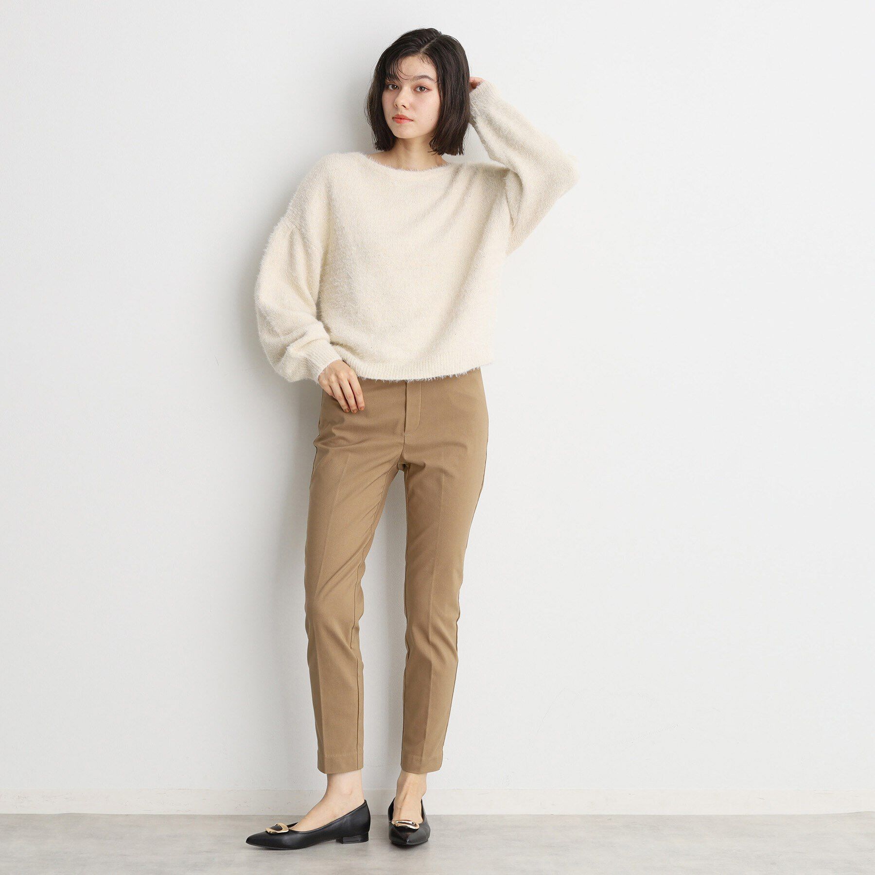 THE SHOP TK「【ラクでキレイ】ハイパーストレッチ裏起毛スティックパンツ/洗える」|その他|