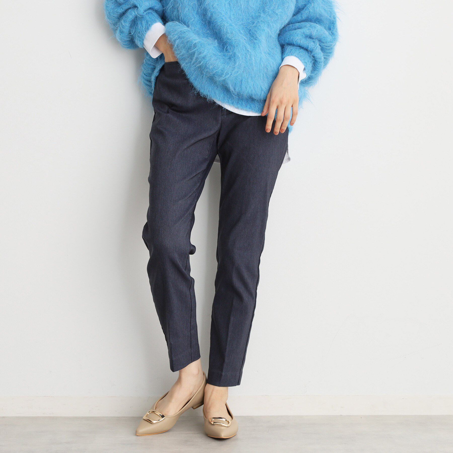 THE SHOP TK「【ラクでキレイ】ハイパーストレッチ裏起毛スティックパンツ/洗える」|その他|