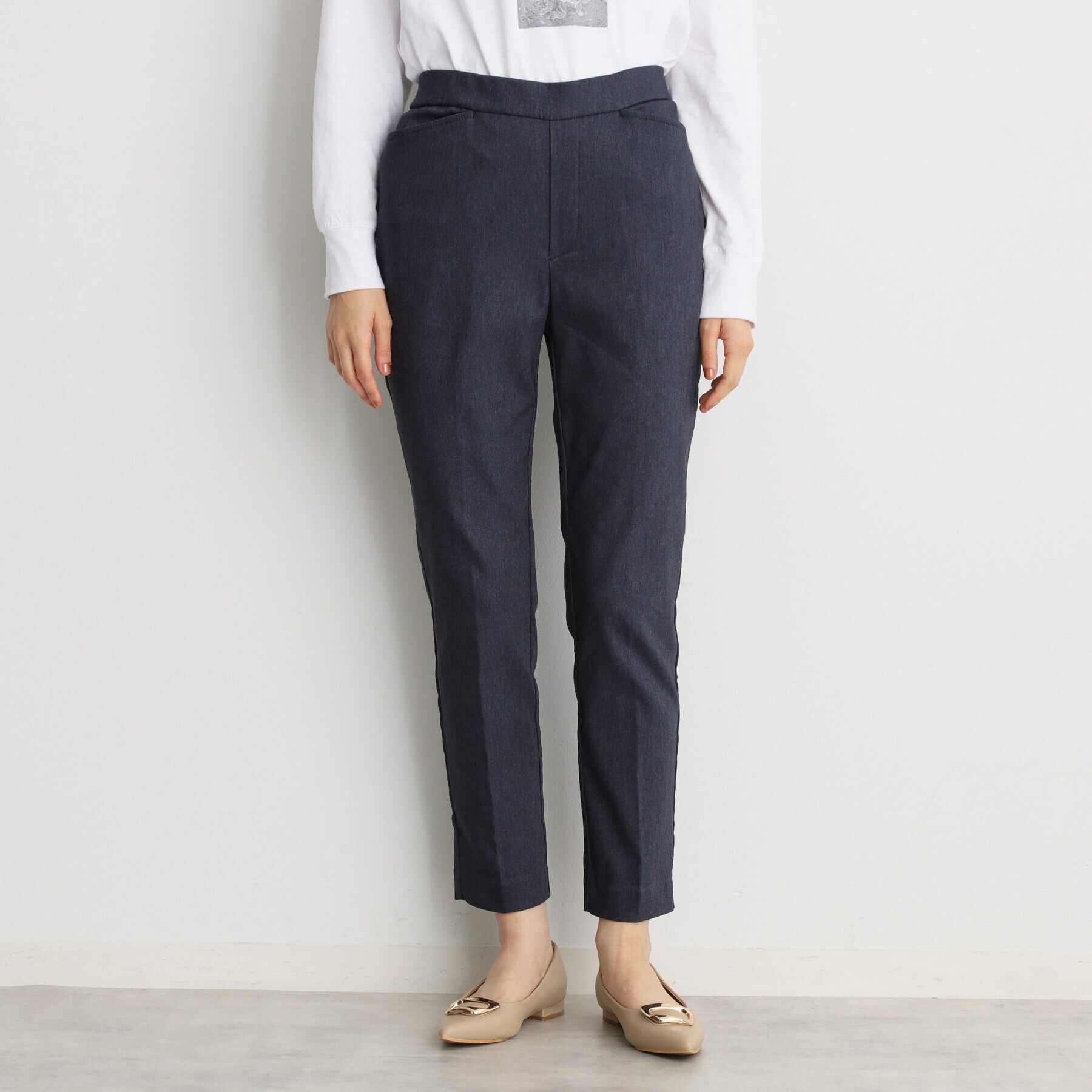 THE SHOP TK「【ラクでキレイ】ハイパーストレッチ裏起毛スティックパンツ/洗える」|その他|