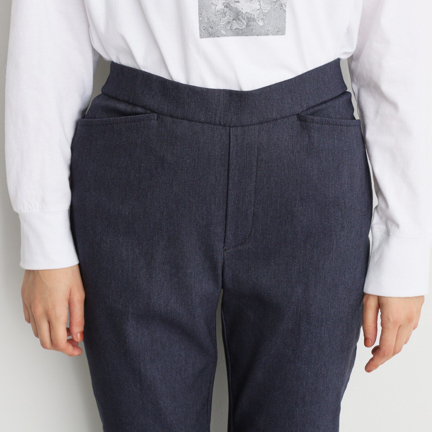 THE SHOP TK「【ラクでキレイ】ハイパーストレッチ裏起毛スティックパンツ/洗える」|その他|