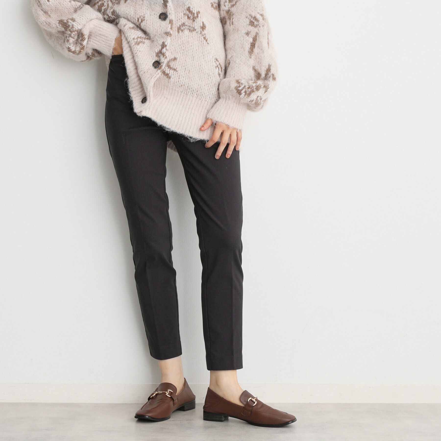 THE SHOP TK「【ラクでキレイ】ハイパーストレッチ裏起毛スティックパンツ/洗える」|その他|