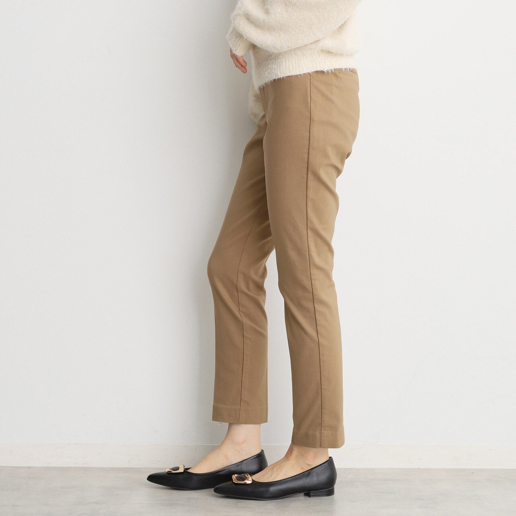 THE SHOP TK「【ラクでキレイ】ハイパーストレッチ裏起毛スティックパンツ/洗える」|その他|