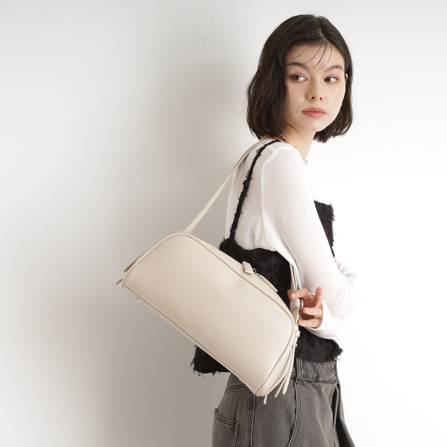 THE SHOP TK「スクエアワイドトートバッグ」|トートバッグ|