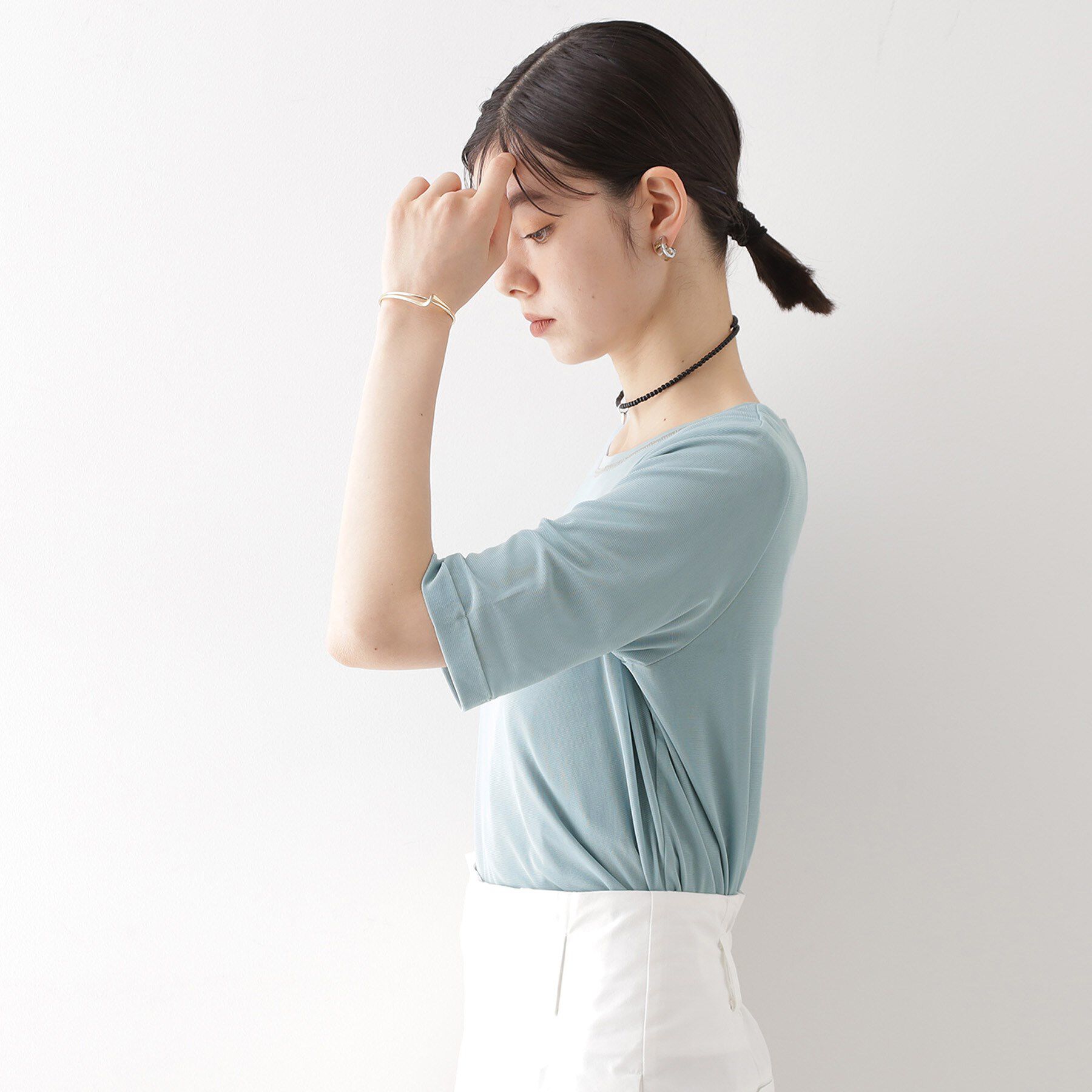 THE SHOP TK「シアーチュールプルオーバー【洗濯機OK】」|Tシャツ・カットソー|