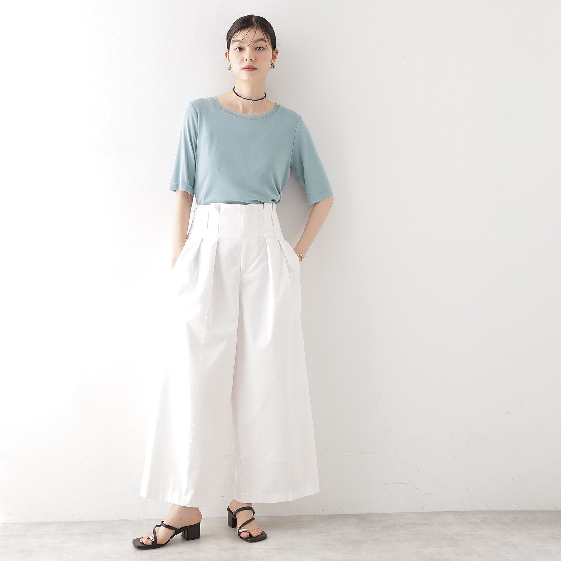 THE SHOP TK「シアーチュールプルオーバー【洗濯機OK】」|Tシャツ・カットソー|