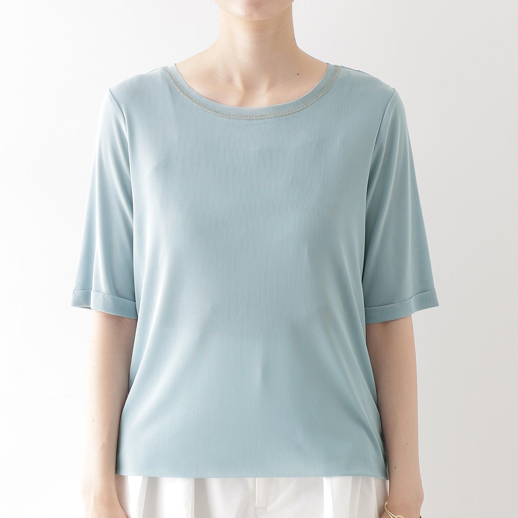 THE SHOP TK「シアーチュールプルオーバー【洗濯機OK】」|Tシャツ・カットソー|