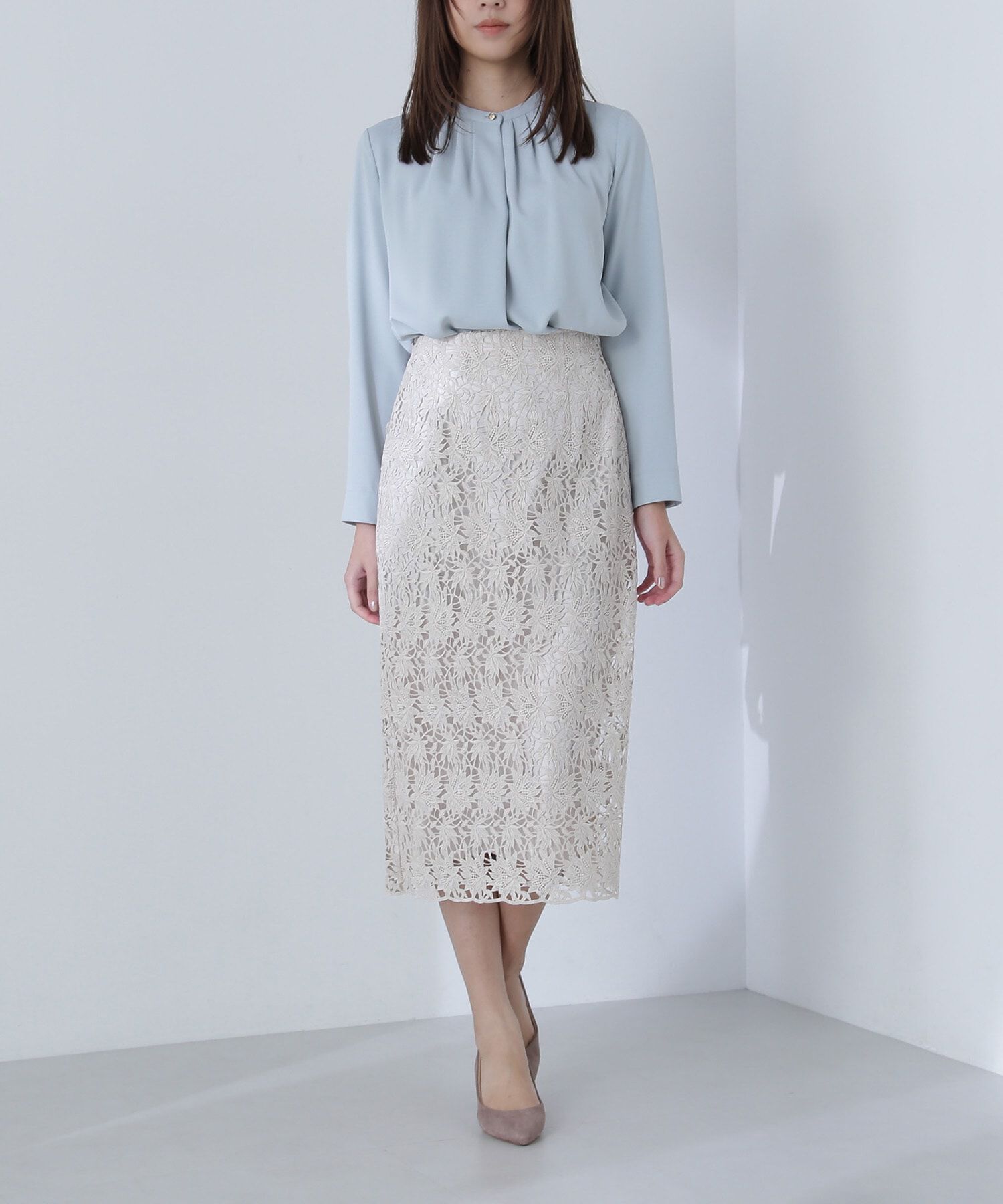  「ケミカルレースタイトスカート」|スカート|