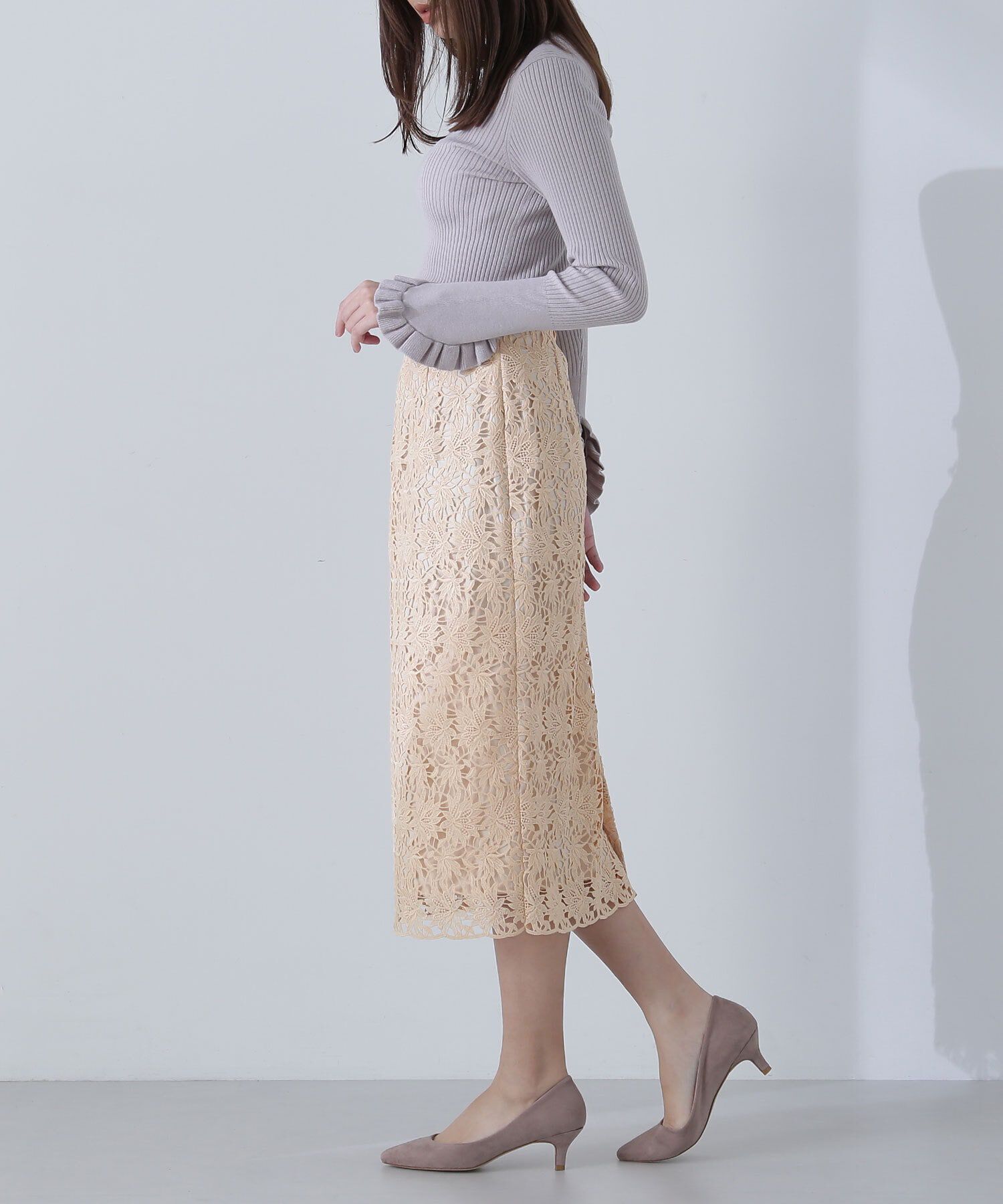  「ケミカルレースタイトスカート」|スカート|