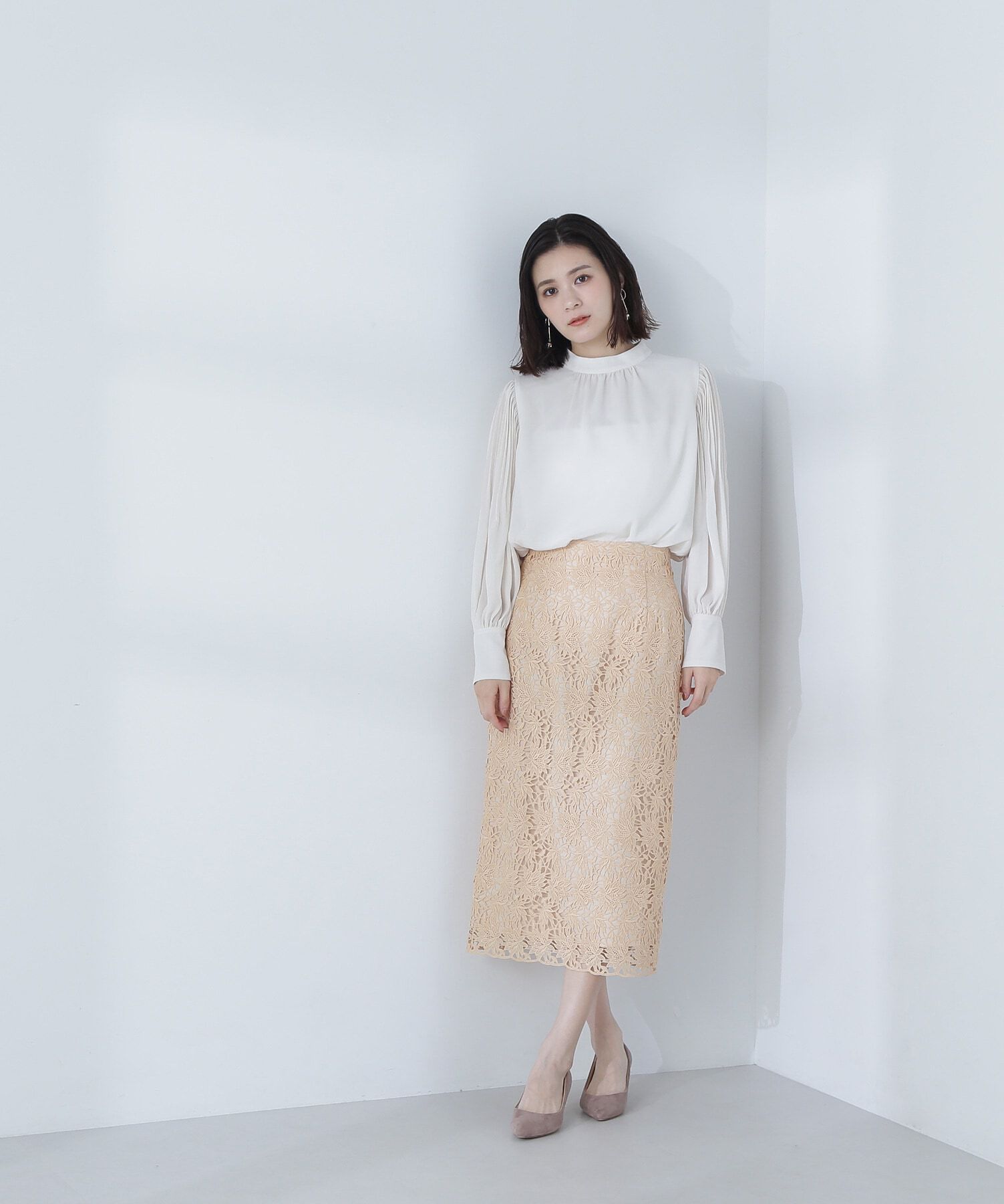  「ケミカルレースタイトスカート」|スカート|