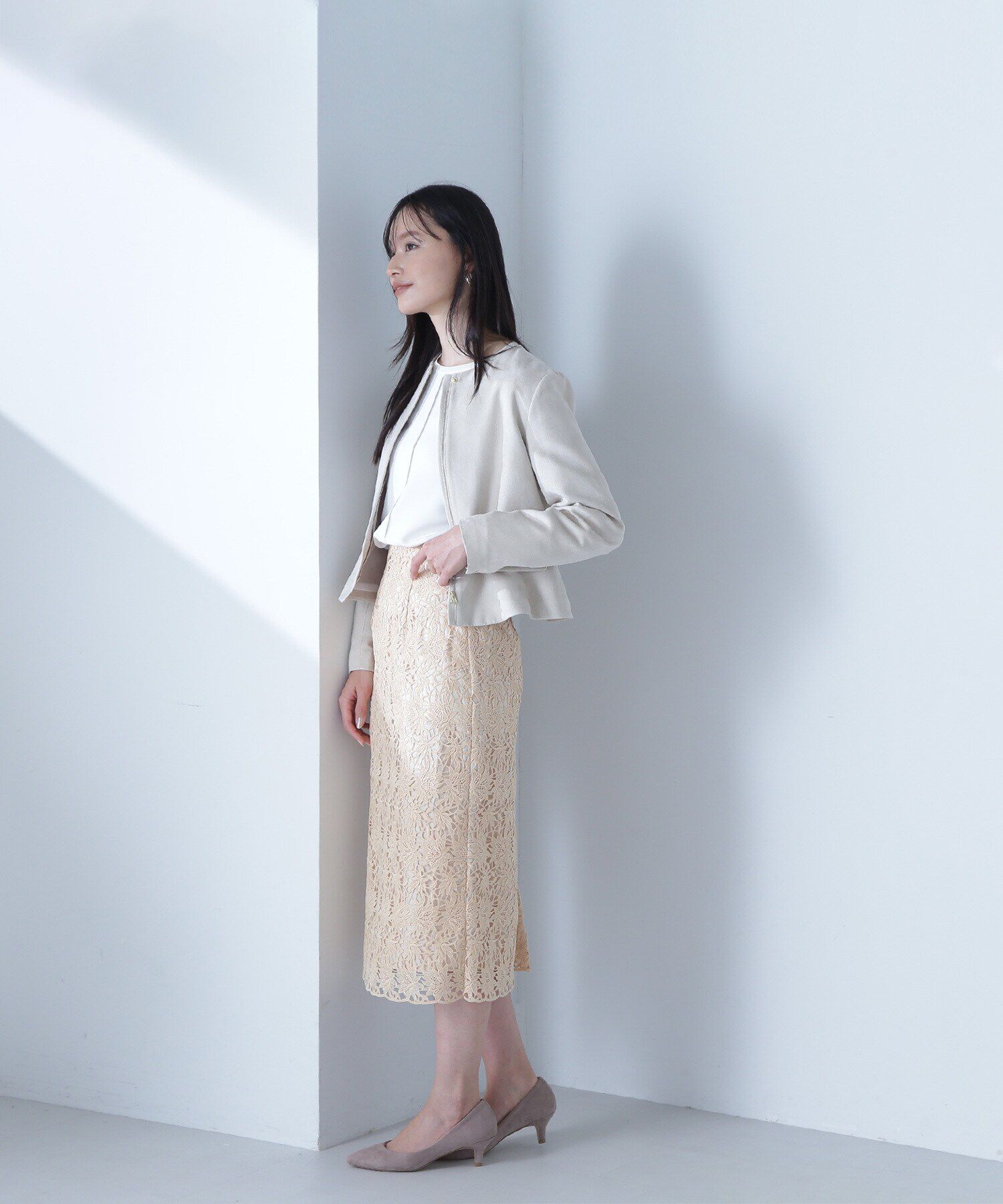  「ケミカルレースタイトスカート」|スカート|