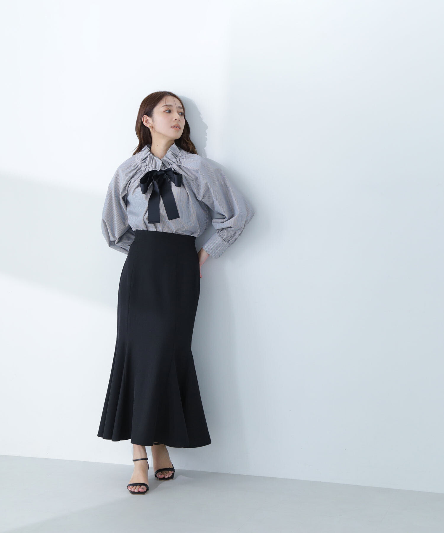  「ヘム切替マーメイドスカート」|スカート|