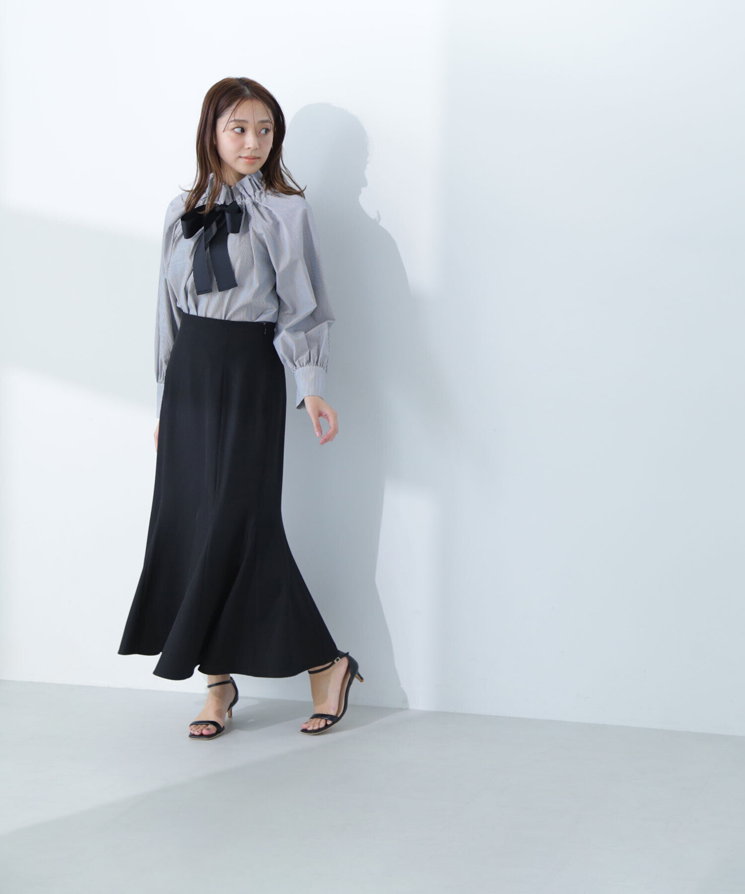  「ヘム切替マーメイドスカート」|スカート|