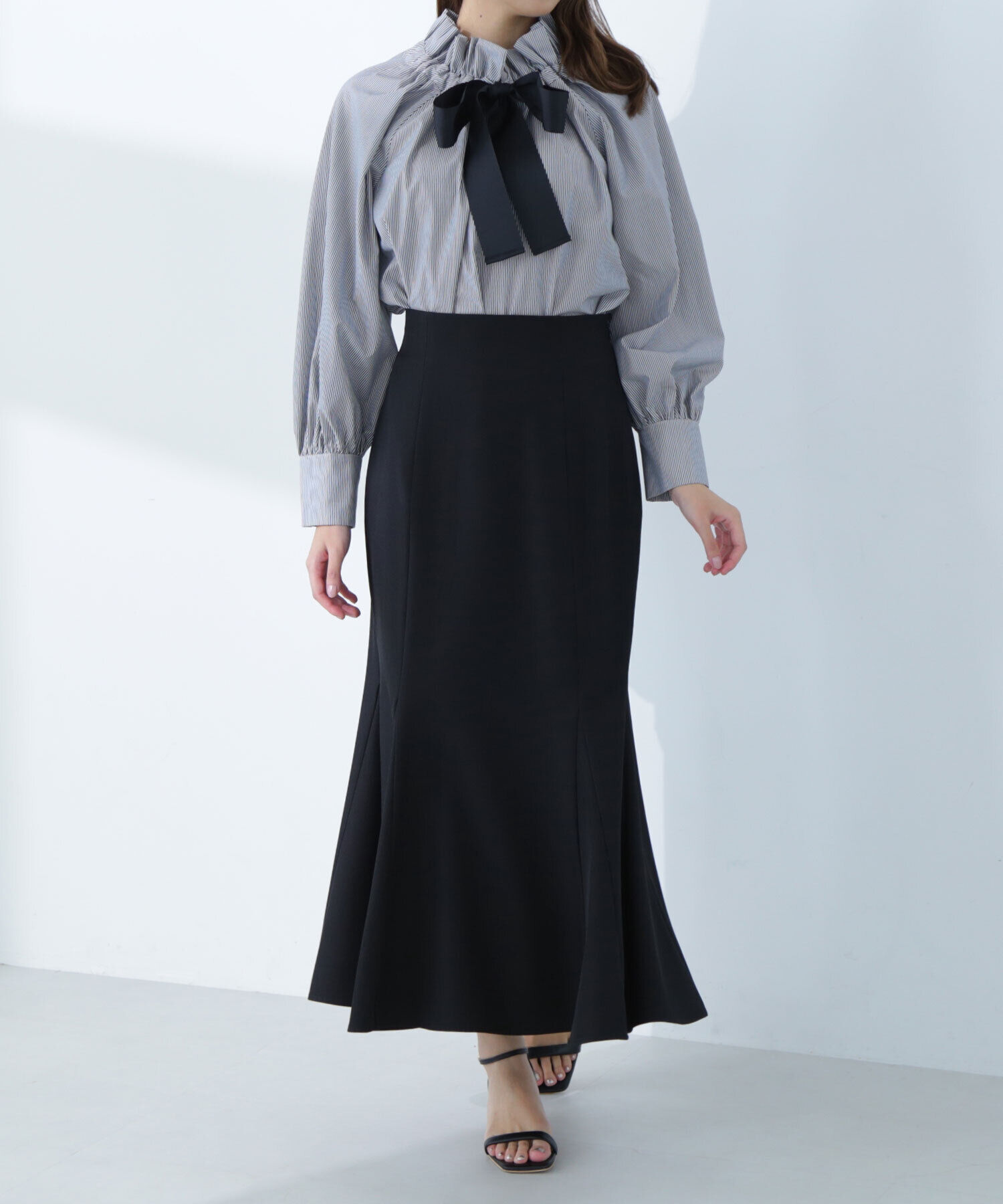  「ヘム切替マーメイドスカート」|スカート|