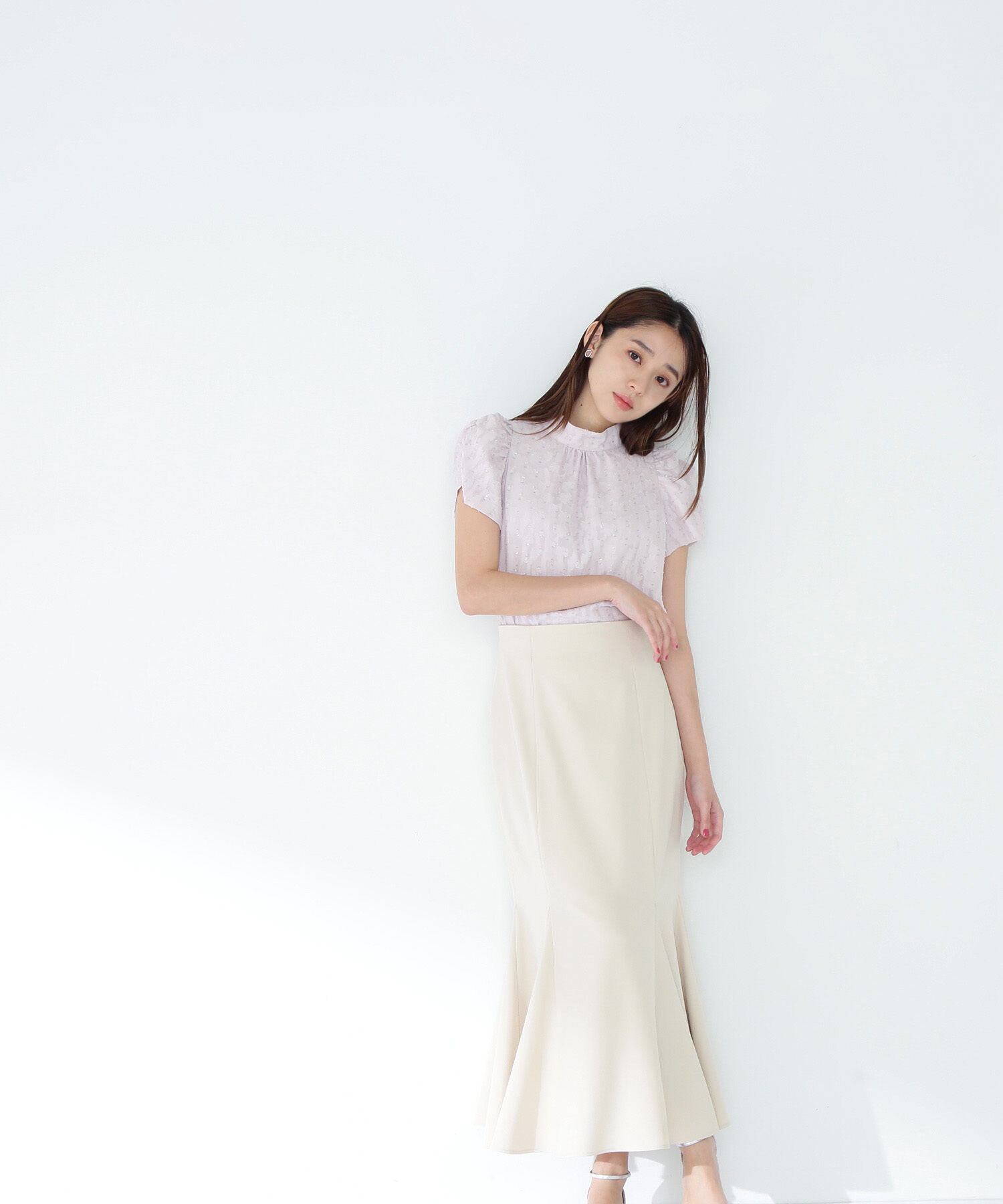  「ヘム切替マーメイドスカート」|スカート|オフ1