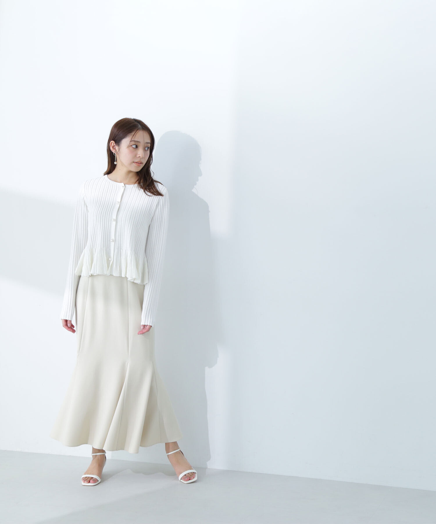  「ヘム切替マーメイドスカート」|スカート|