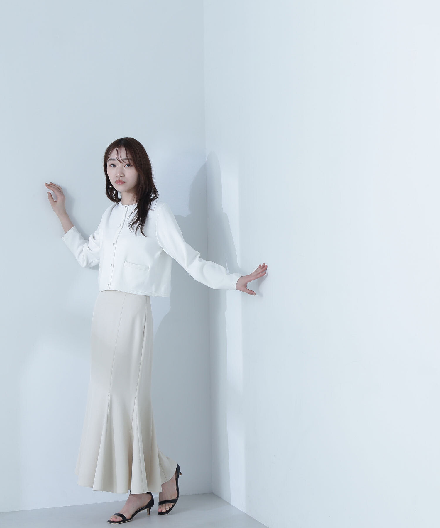  「ヘム切替マーメイドスカート」|スカート|