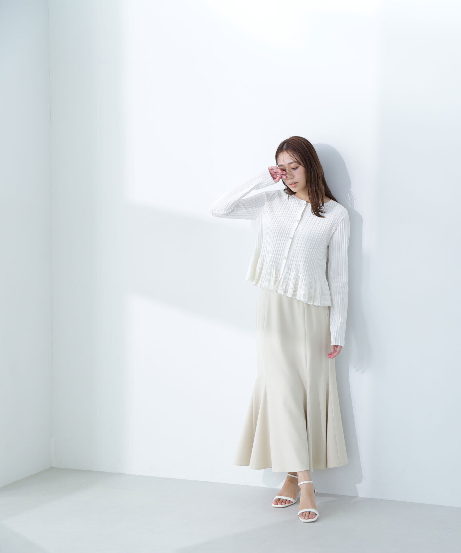  「ヘム切替マーメイドスカート」|スカート|