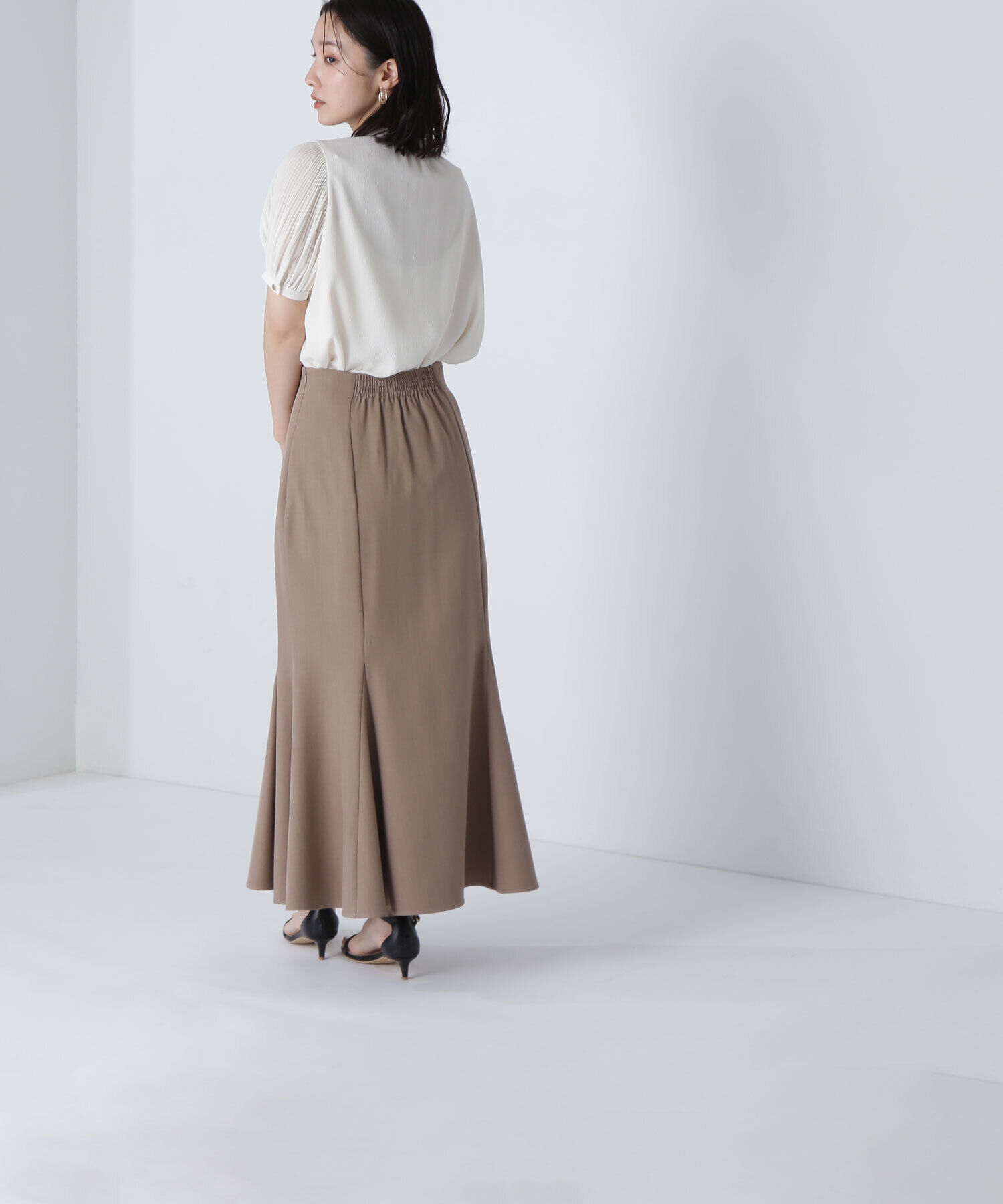  「ヘム切替マーメイドスカート」|スカート|