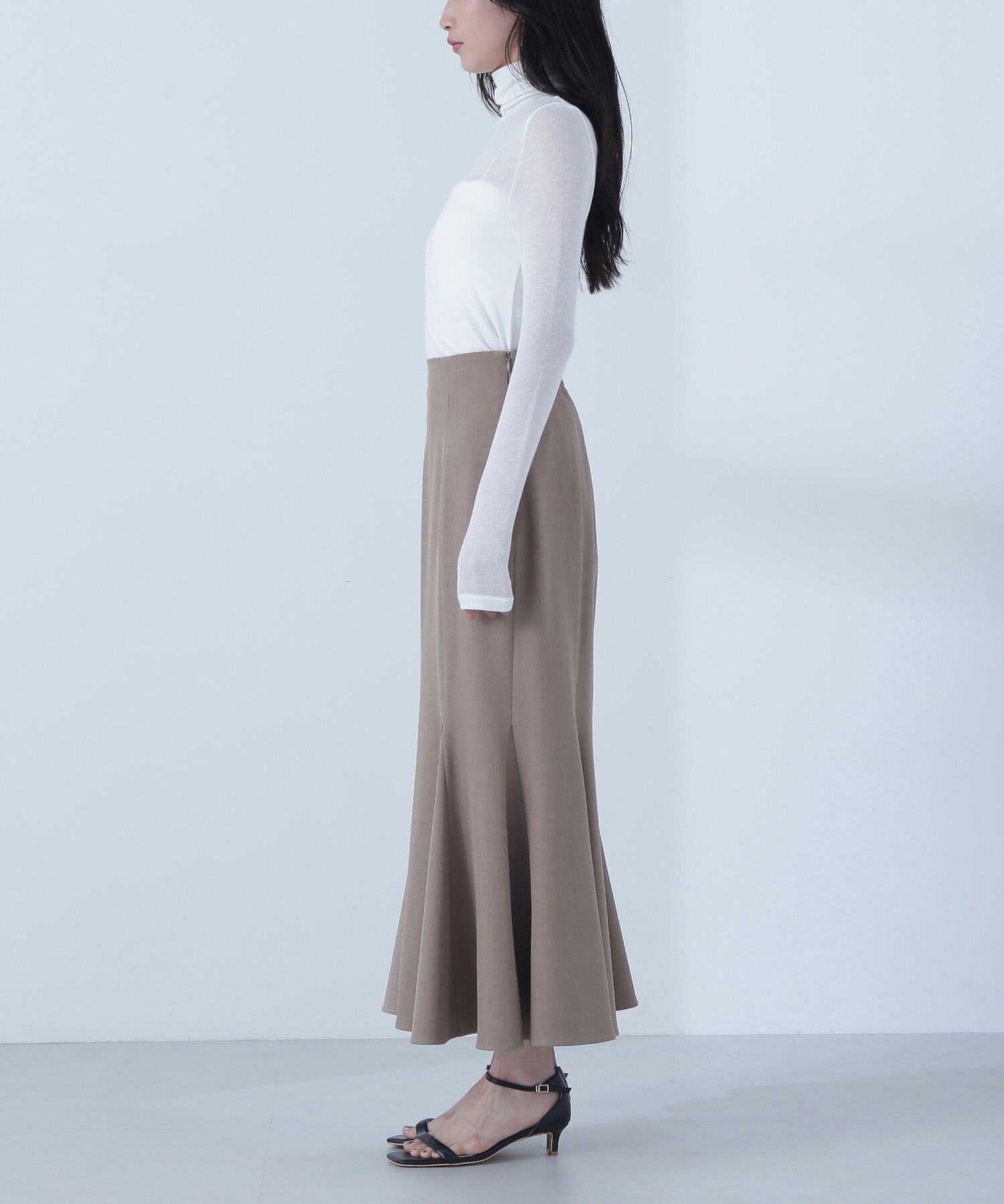  「ヘム切替マーメイドスカート」|スカート|