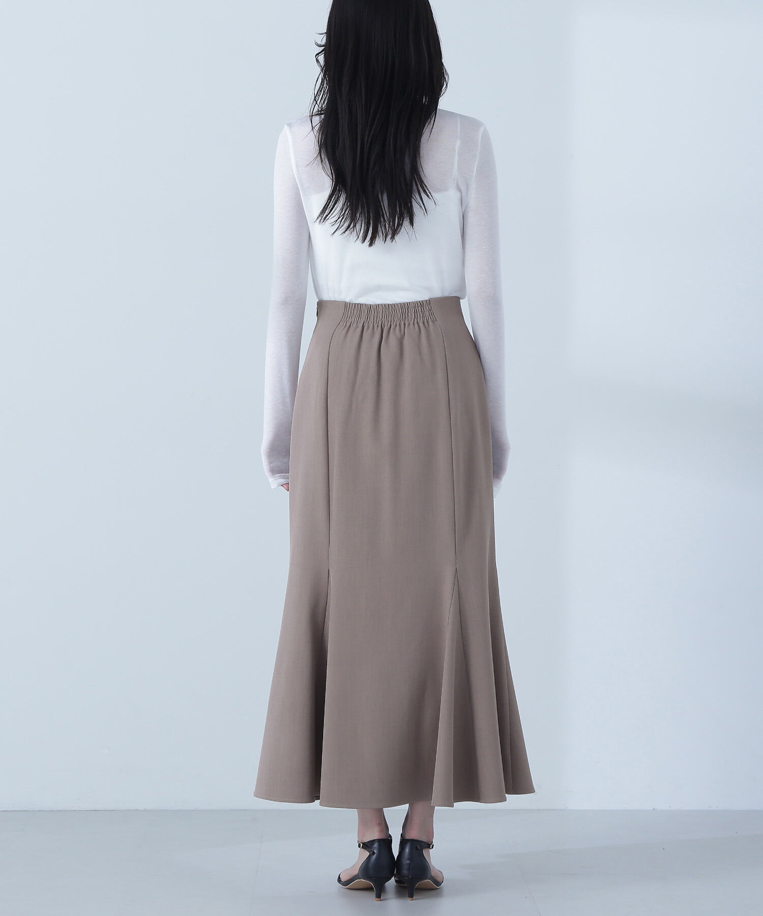  「ヘム切替マーメイドスカート」|スカート|