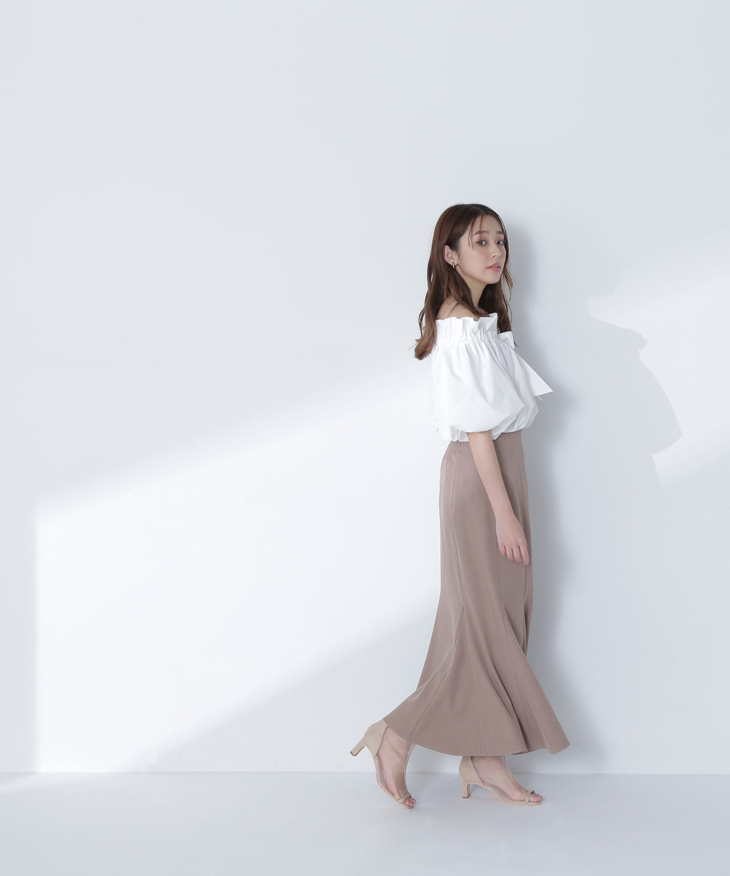  「ヘム切替マーメイドスカート」|スカート|