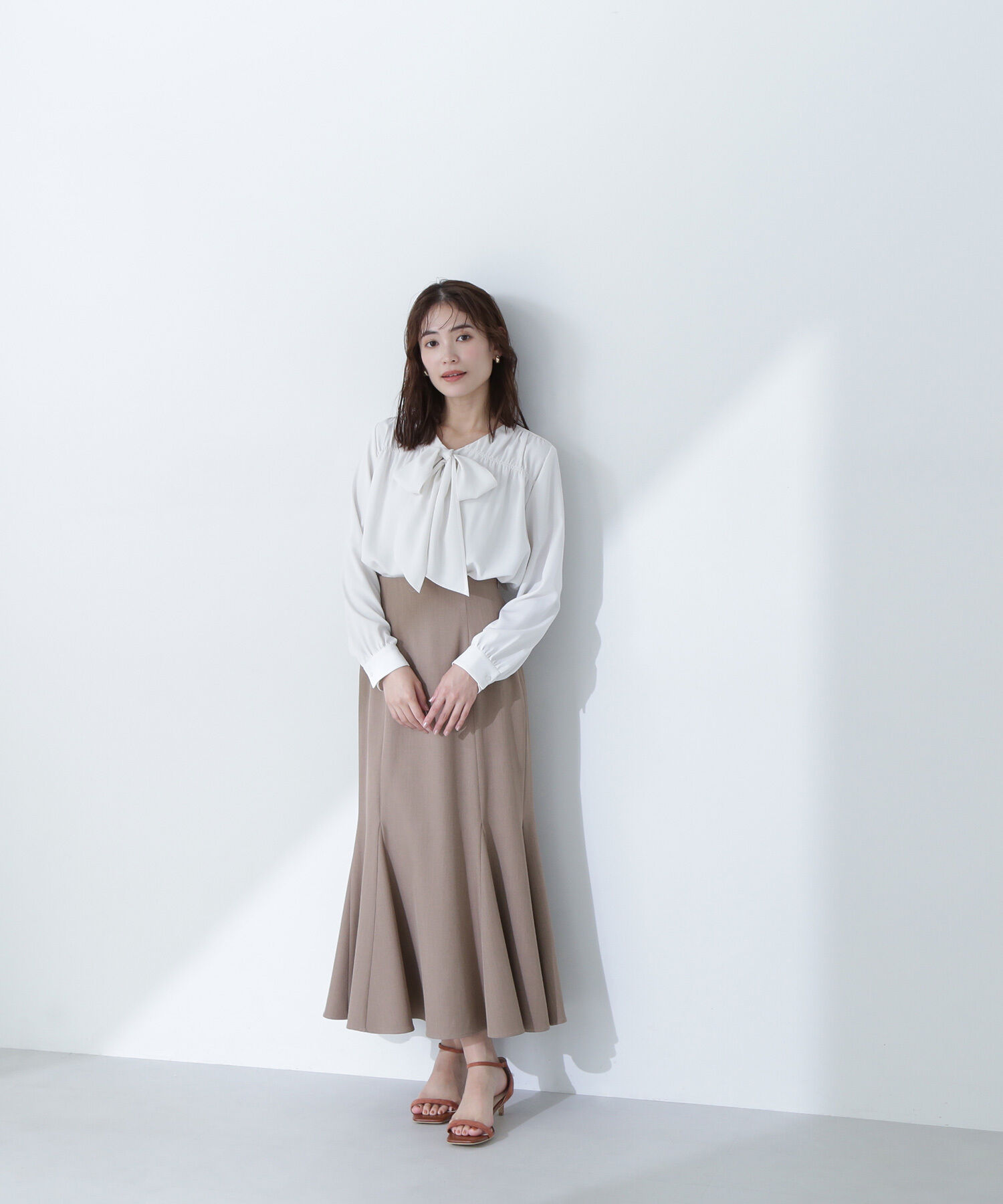  「ヘム切替マーメイドスカート」|スカート|