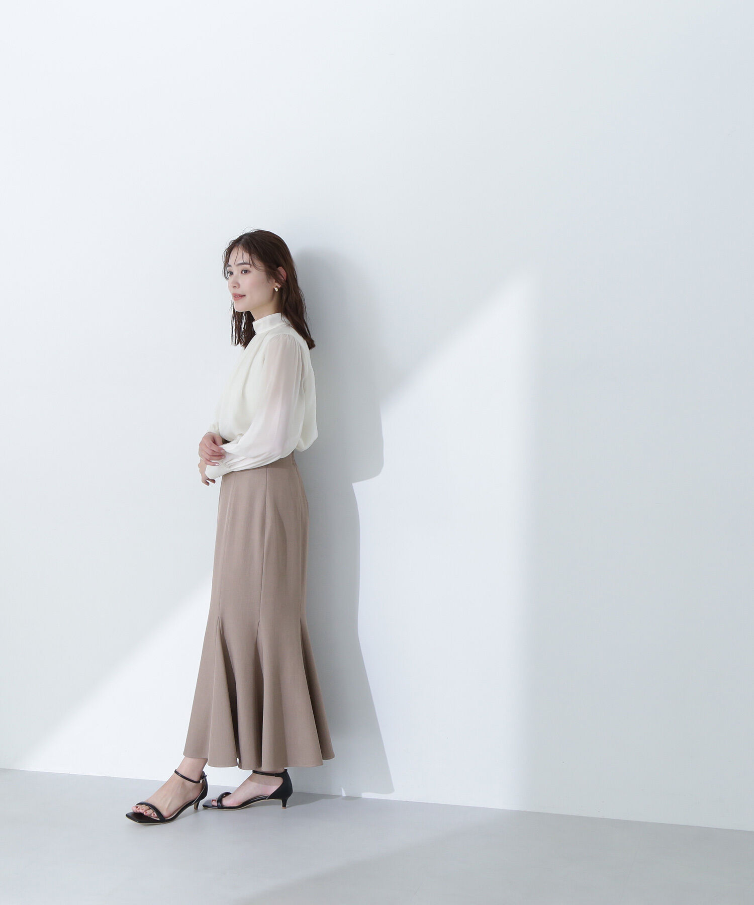  「ヘム切替マーメイドスカート」|スカート|