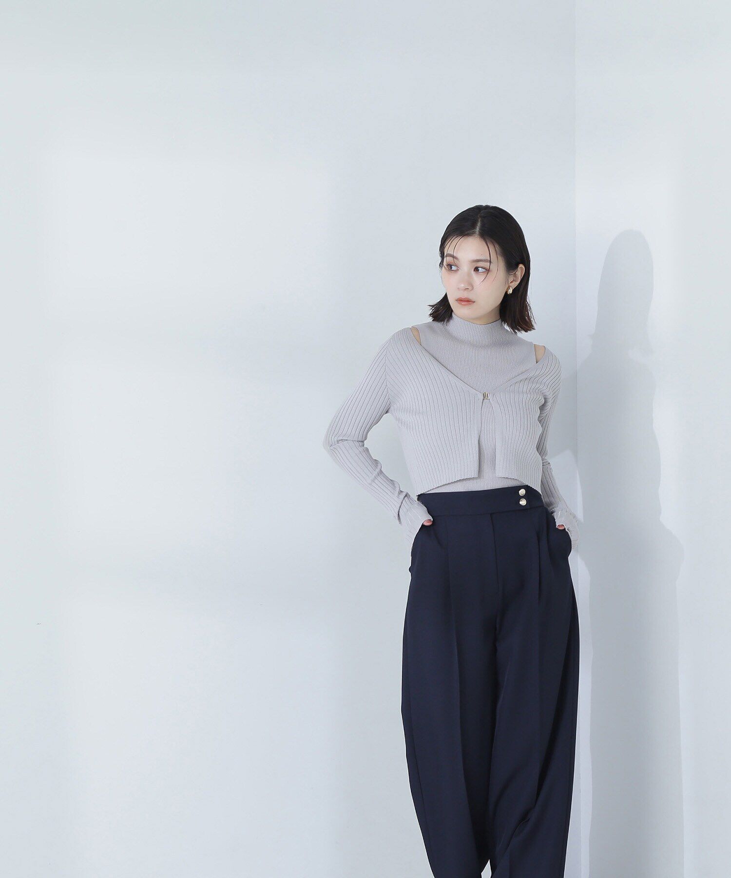  「コンパクトリブアンサンブル」|ニット・セーター|