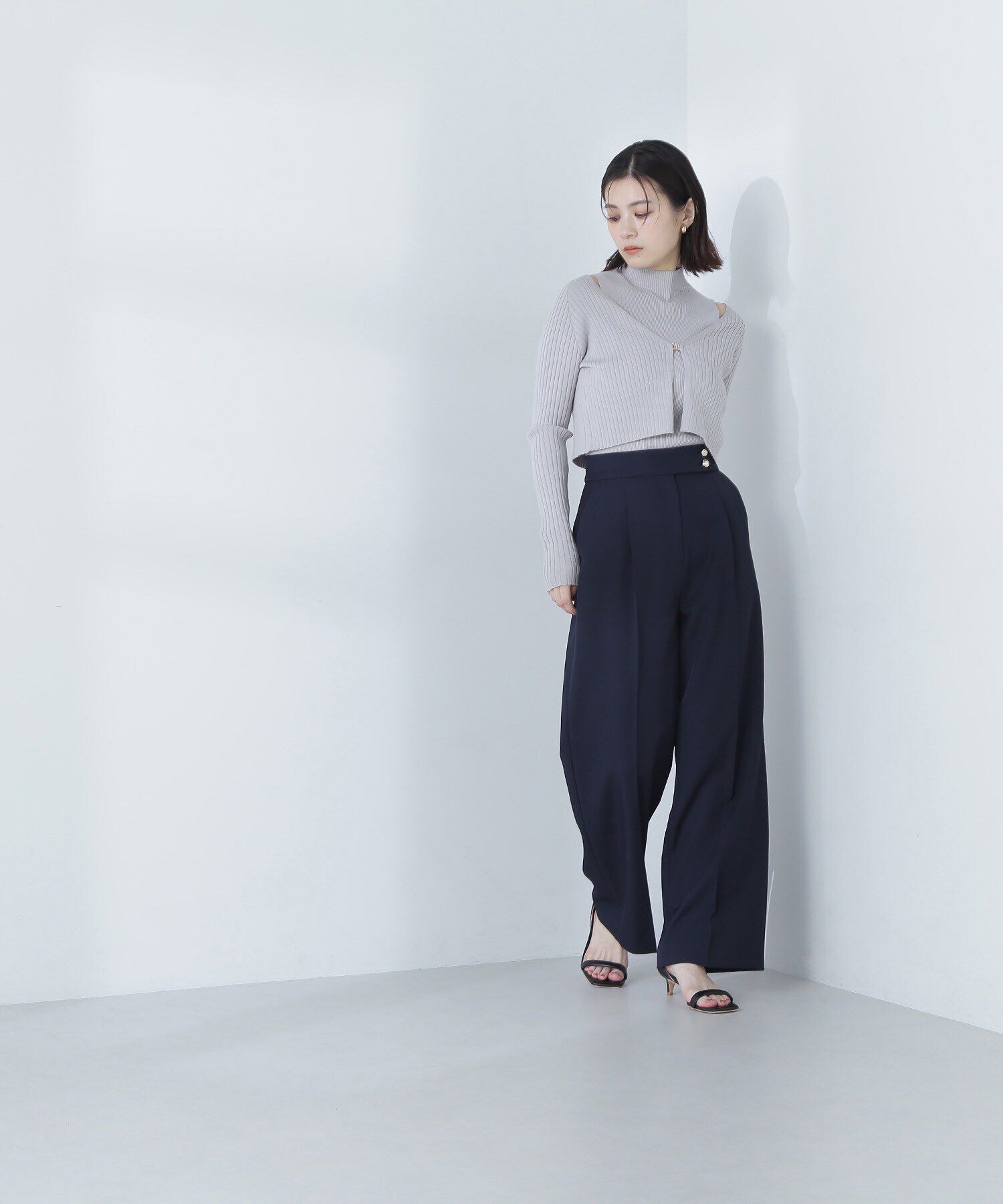  「コンパクトリブアンサンブル」|ニット・セーター|