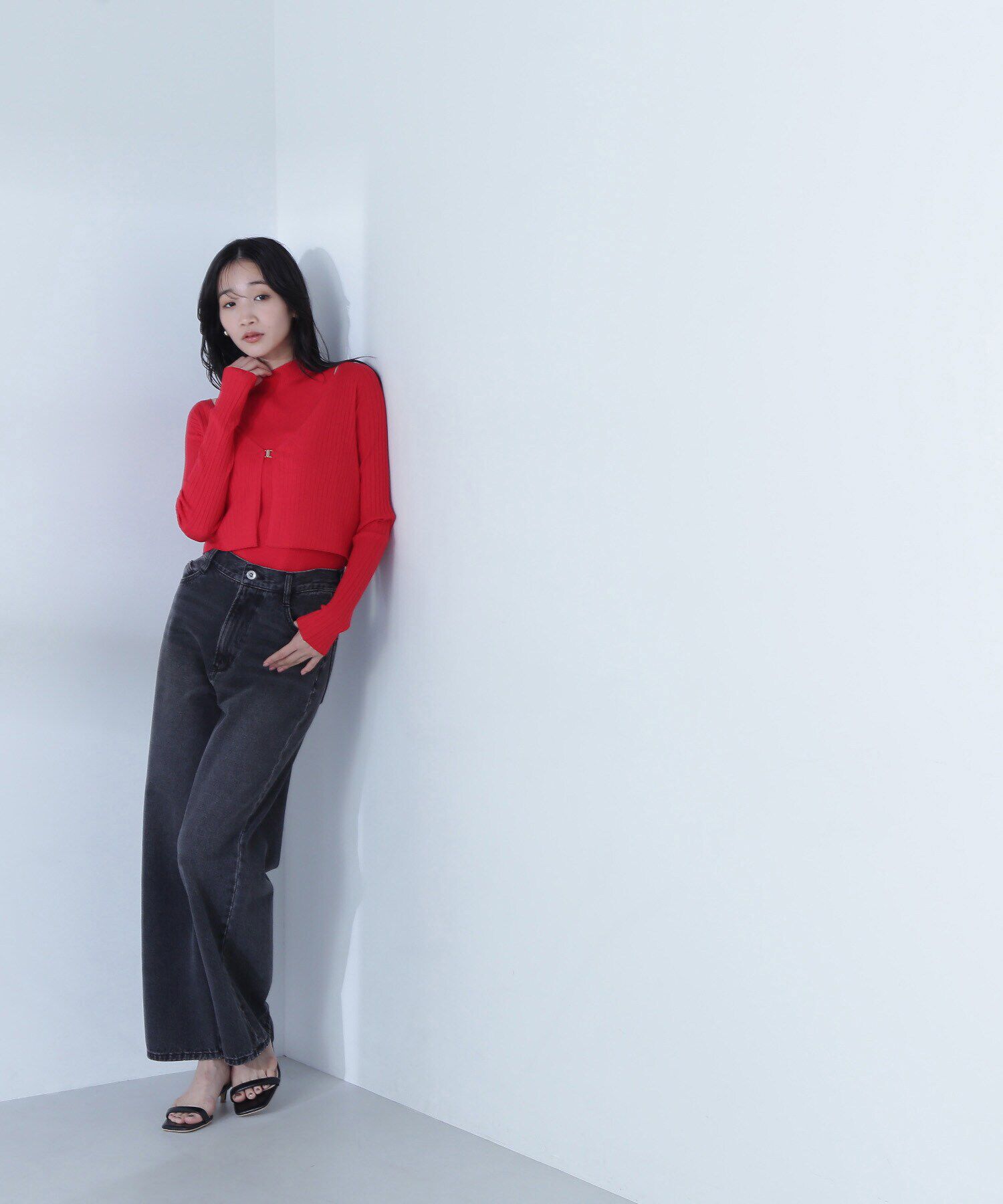  「コンパクトリブアンサンブル」|ニット・セーター|