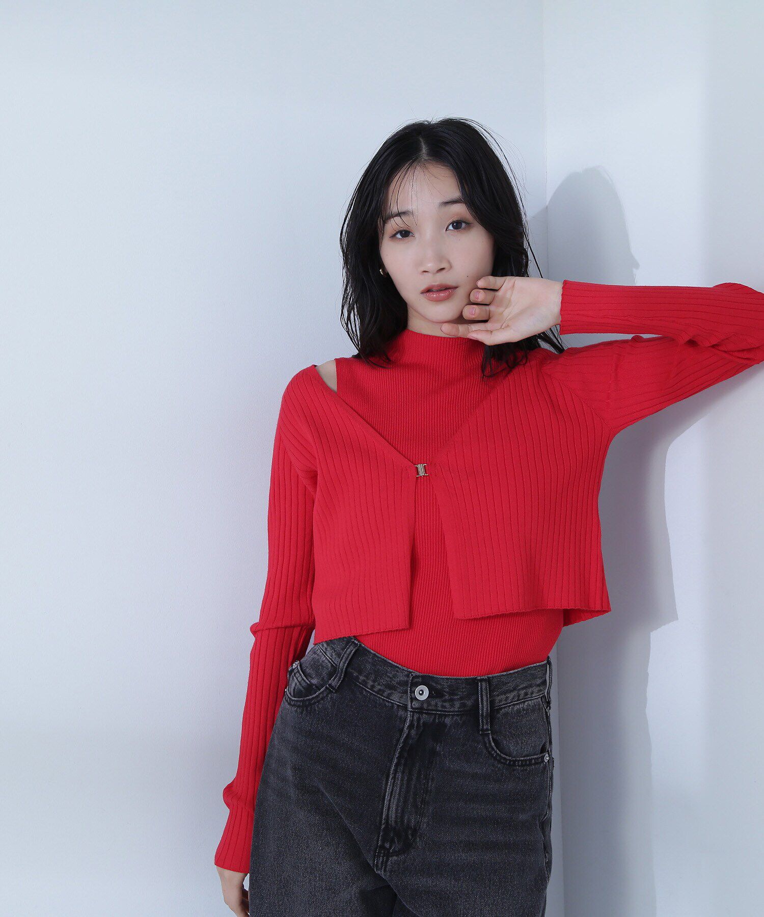  「コンパクトリブアンサンブル」|ニット・セーター|