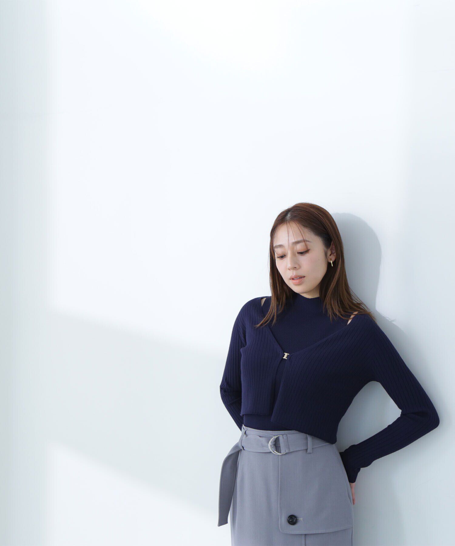  「コンパクトリブアンサンブル」|ニット・セーター|