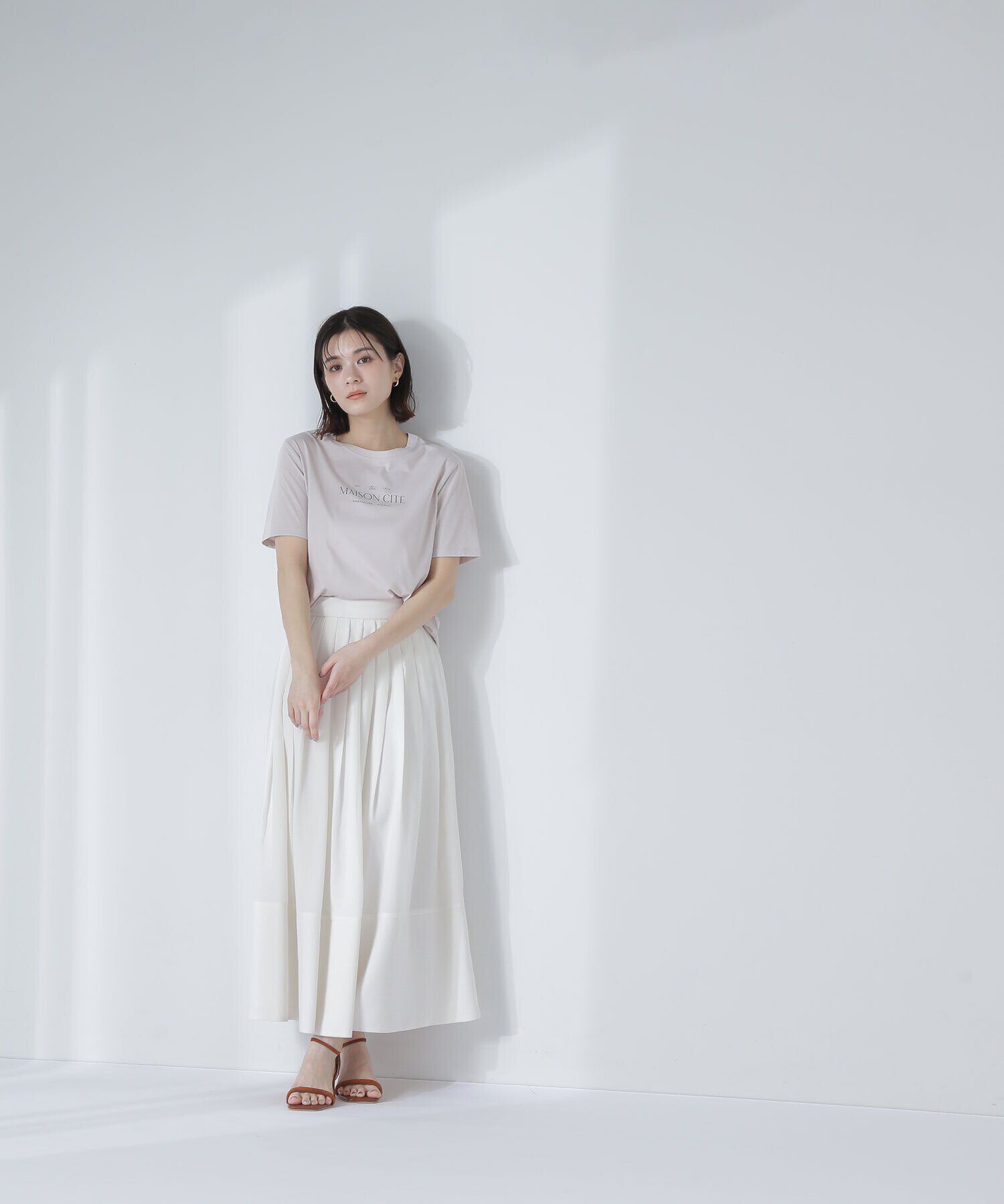  「タックプリーツフレアスカート」|スカート|