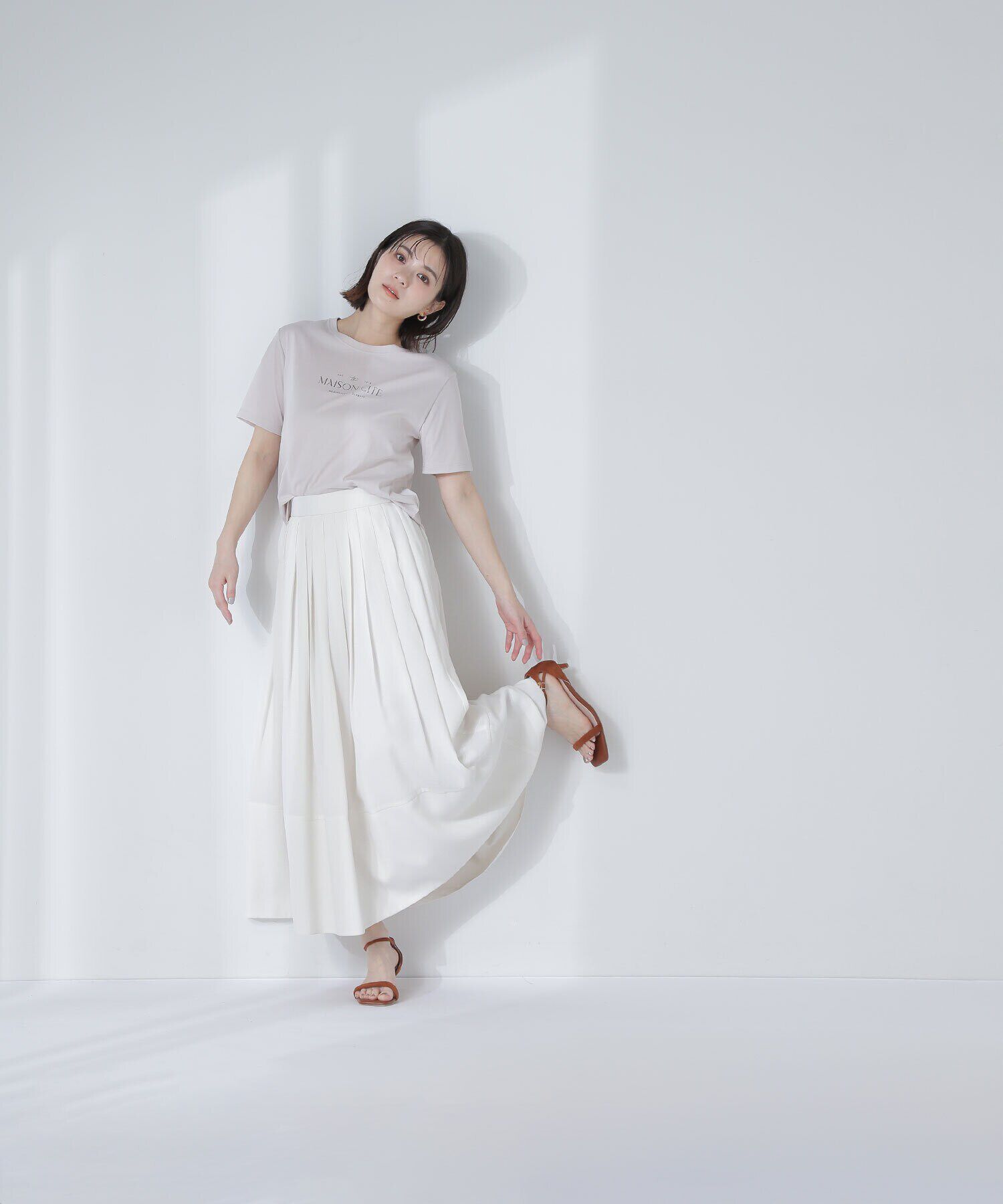  「タックプリーツフレアスカート」|スカート|