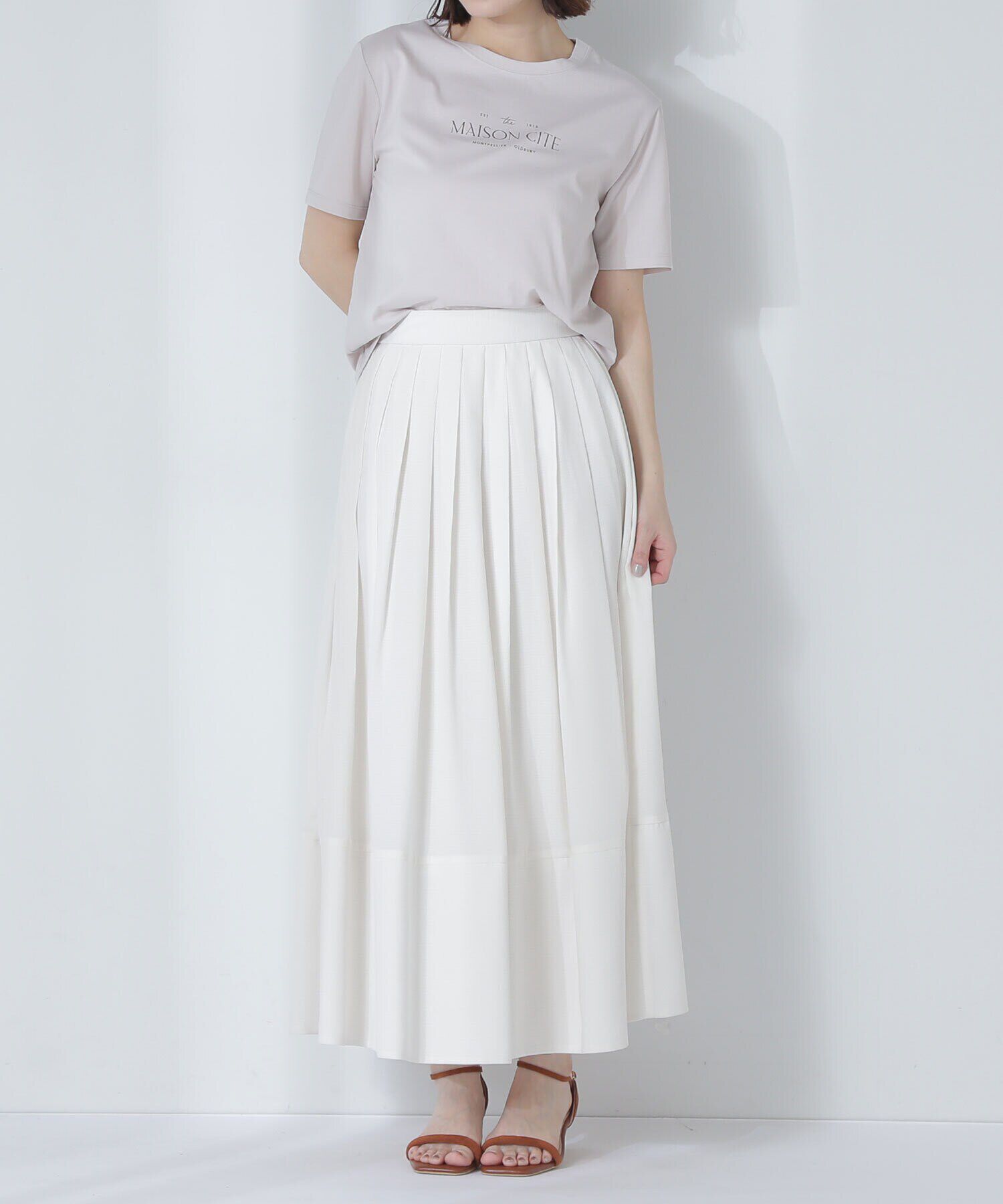  「タックプリーツフレアスカート」|スカート|