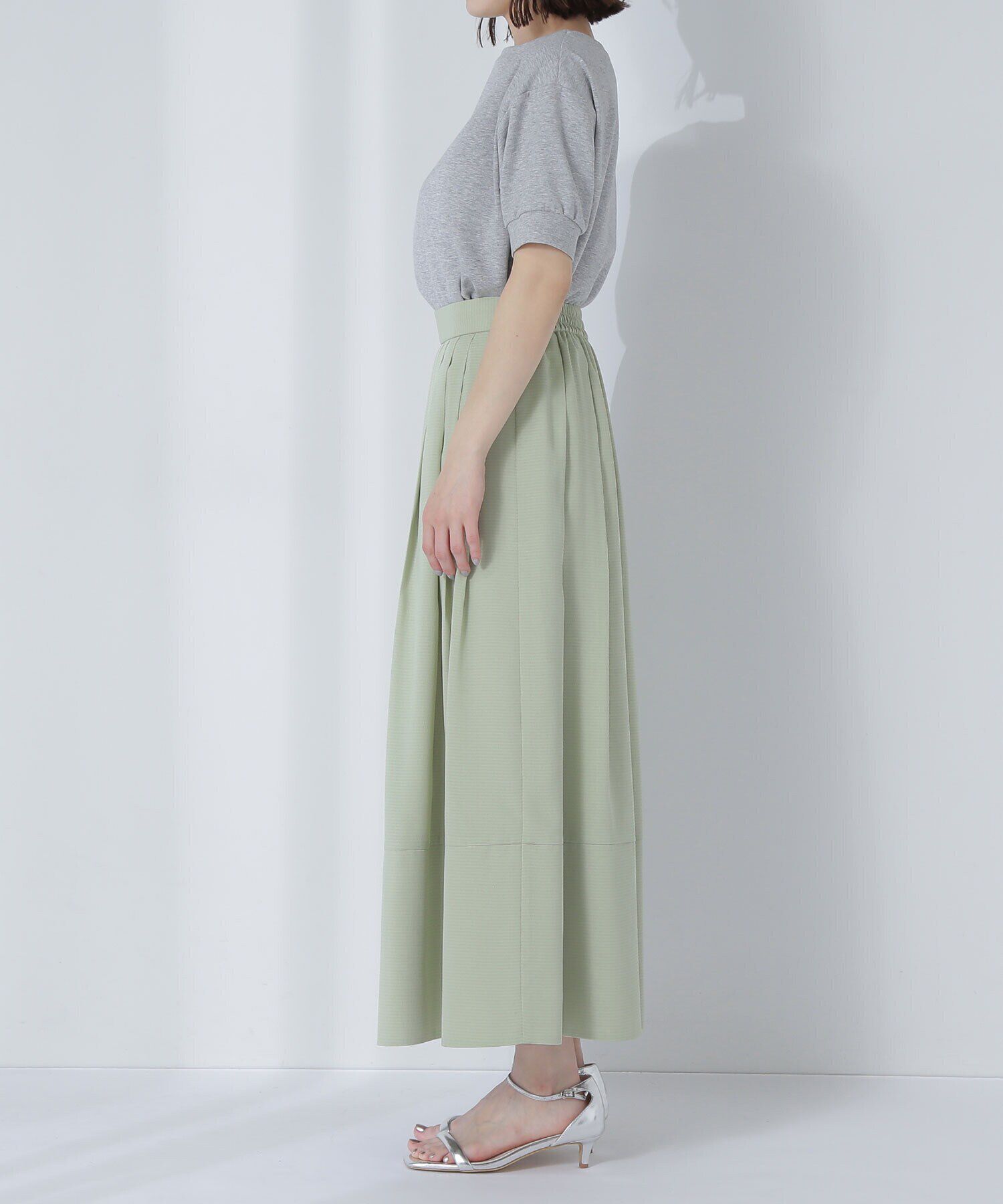  「タックプリーツフレアスカート」|スカート|