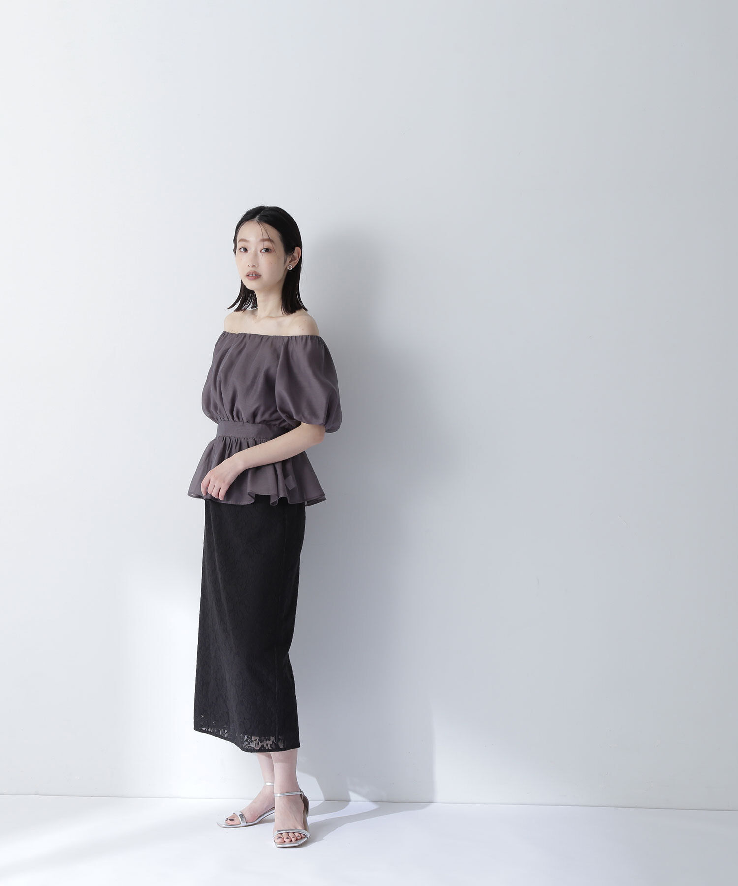  「ペプラムレースセットアップ」|ワンピース|