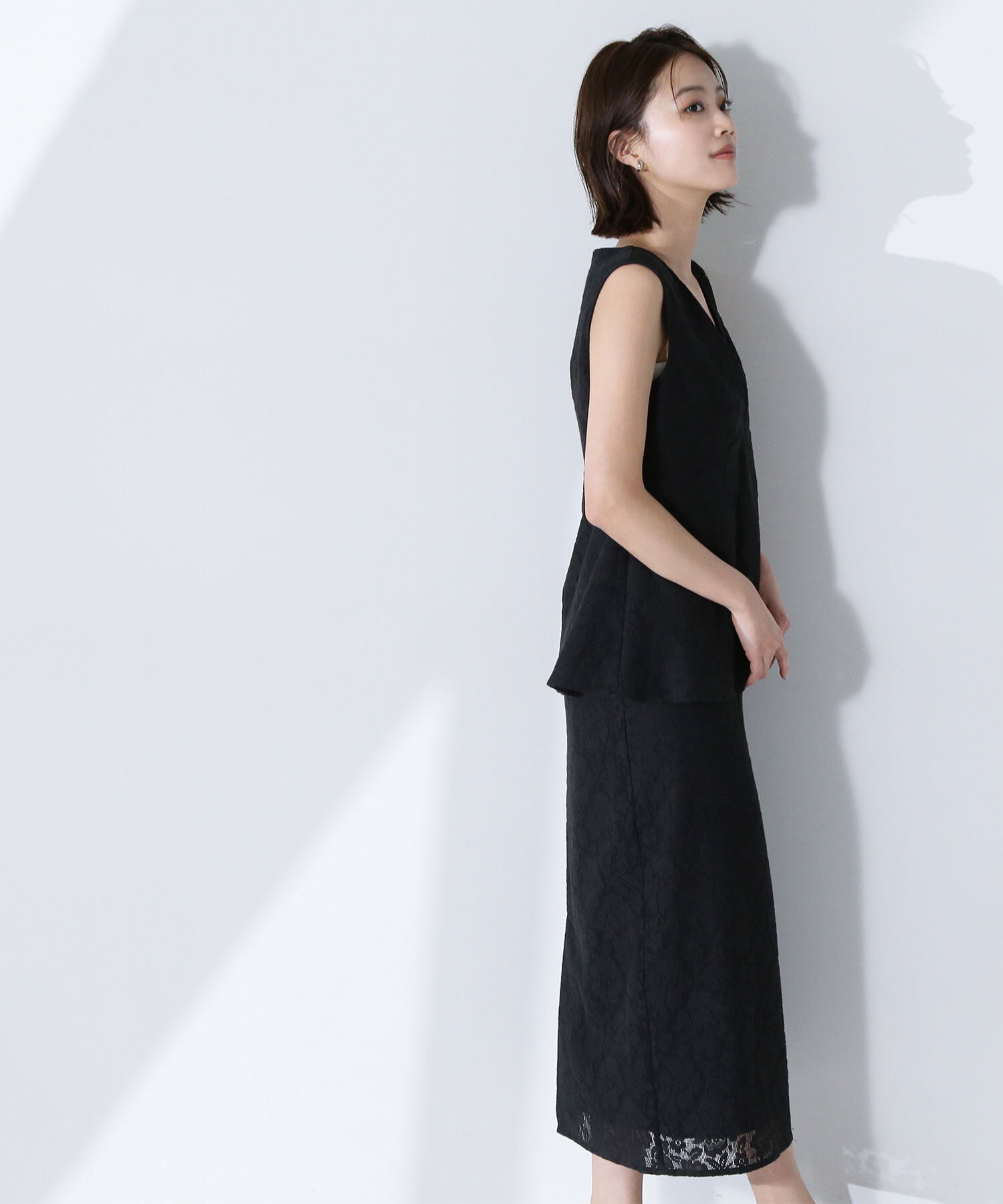  「ペプラムレースセットアップ」|ワンピース|