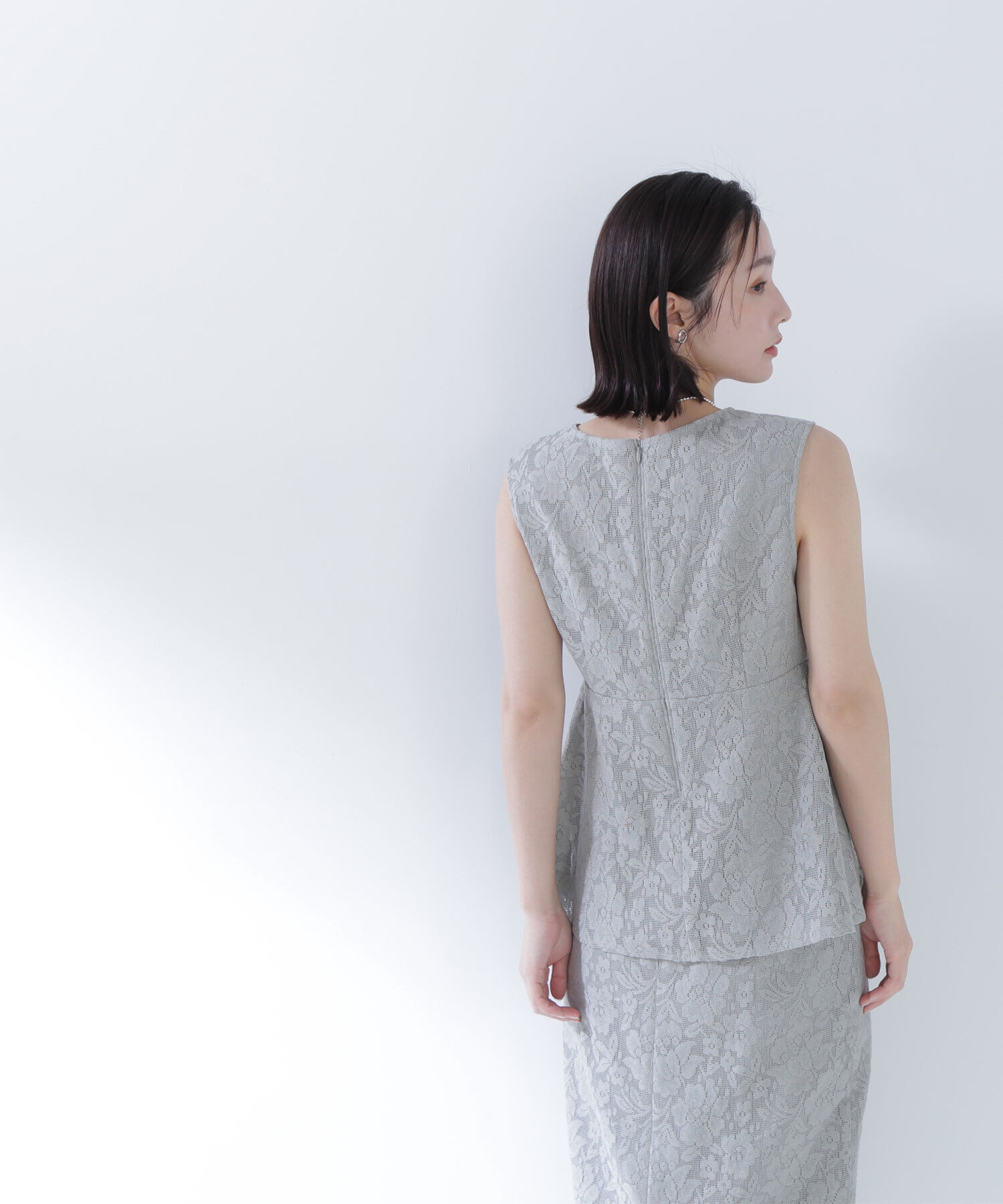  「ペプラムレースセットアップ」|ワンピース|