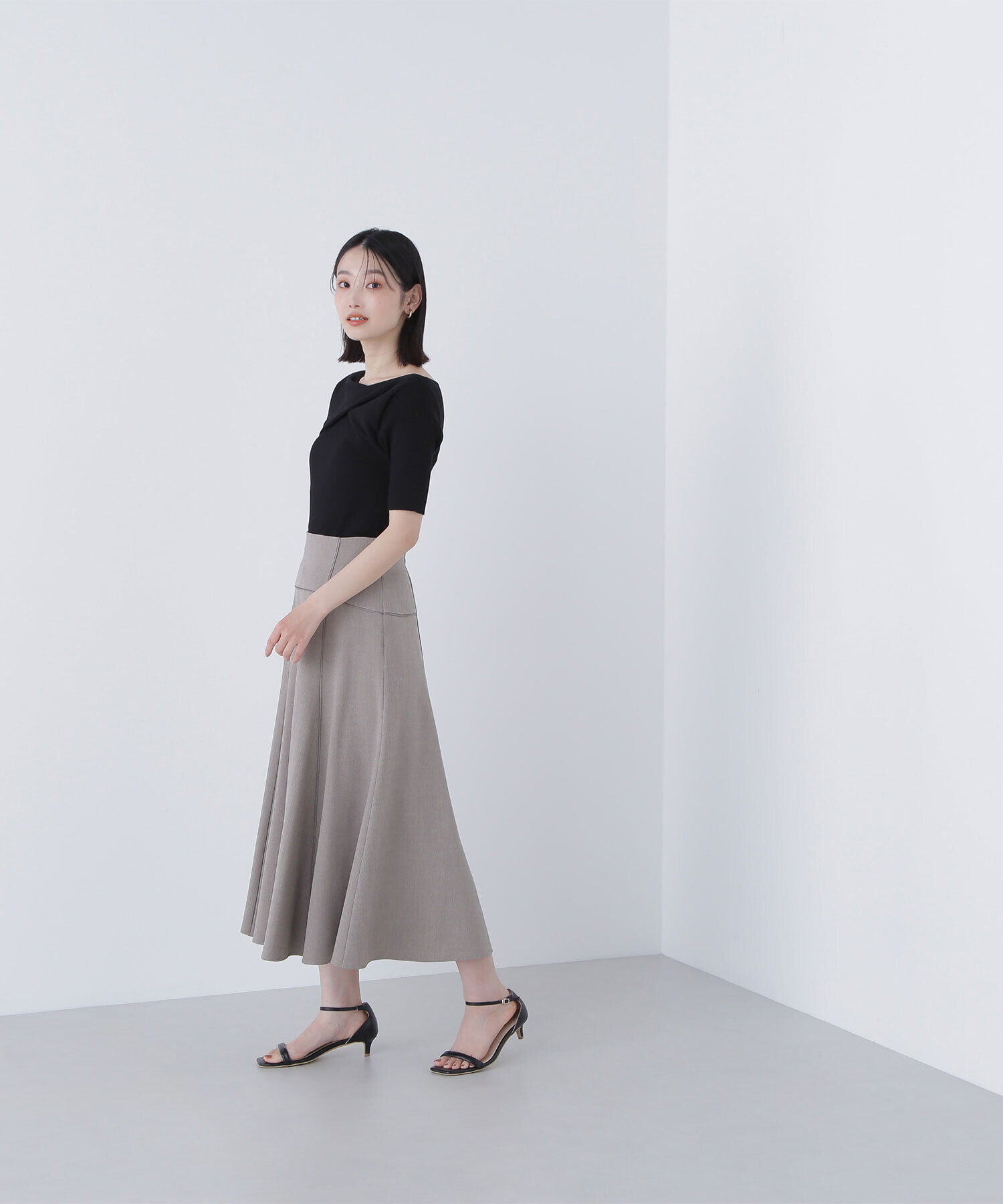  「ツイストドレープニット」|ニット・セーター|