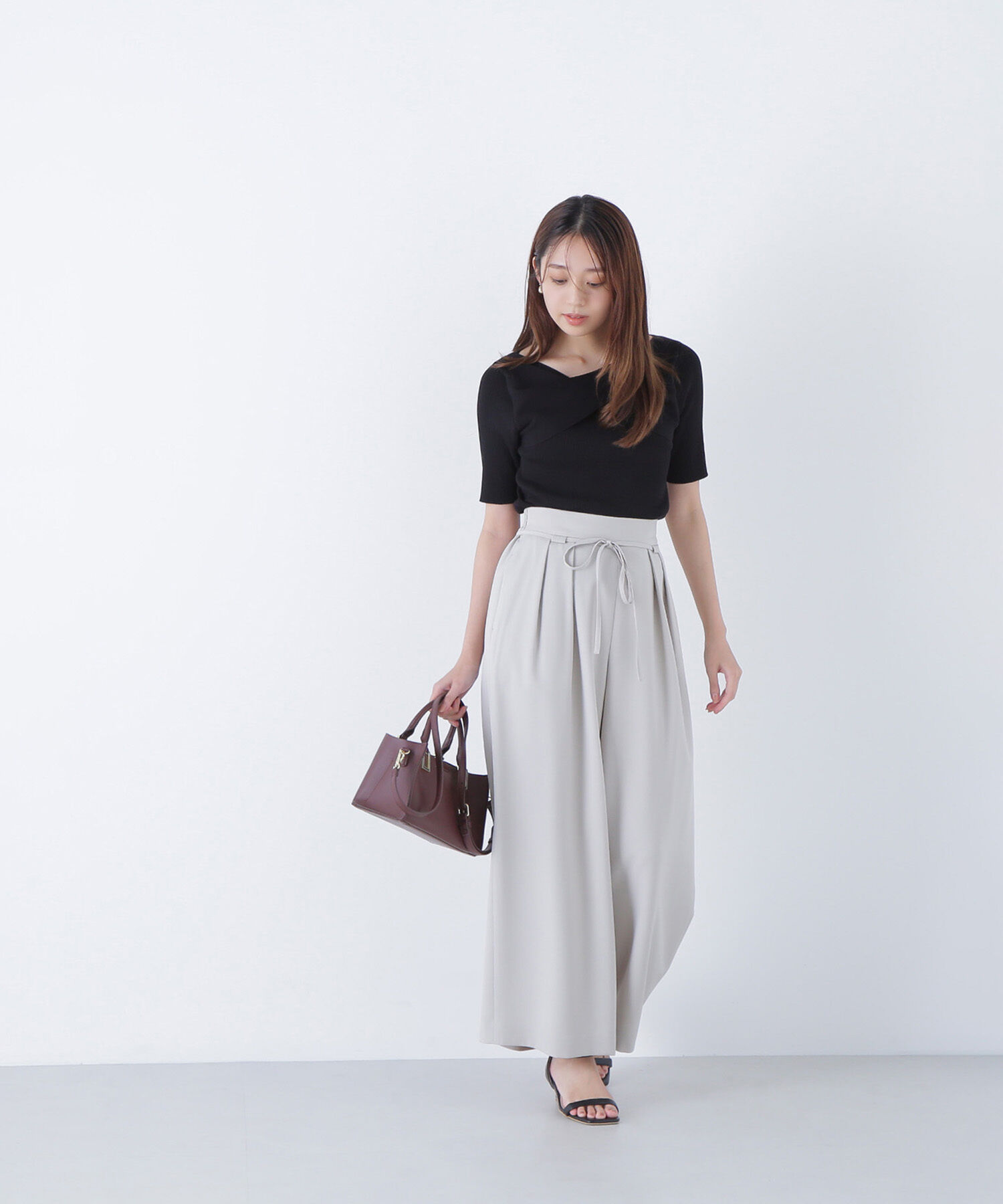  「ツイストドレープニット」|ニット・セーター|